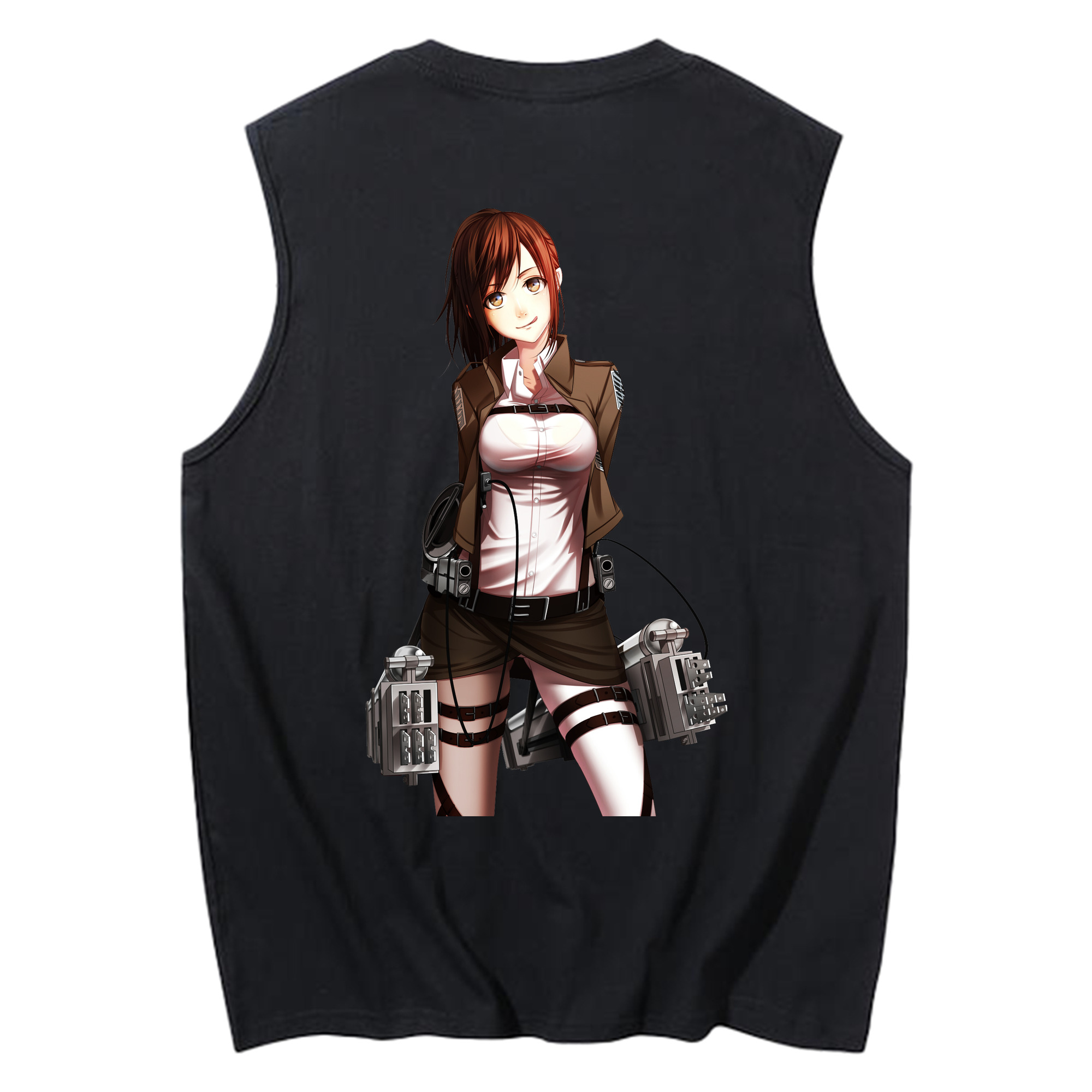 （画像用） 進撃の巨人 サシャ·ブラウス Attack on Titan Sasha Blaus コットン100％タンクトップ（背面プリント）