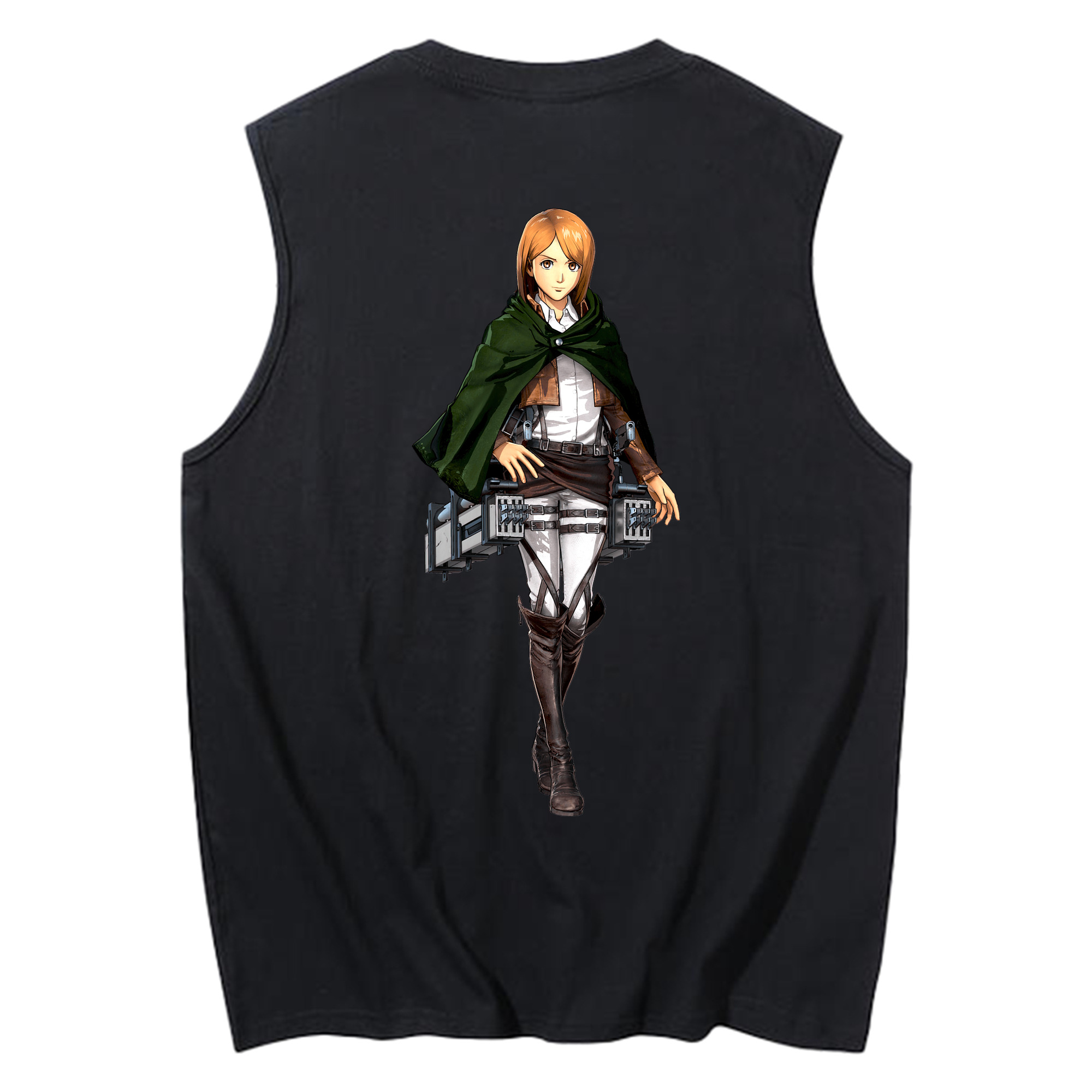 （画像用） 進撃の巨人 ペトラ·ラル Attack on Titan Petra Rall コットン100％タンクトップ（背面プリント）