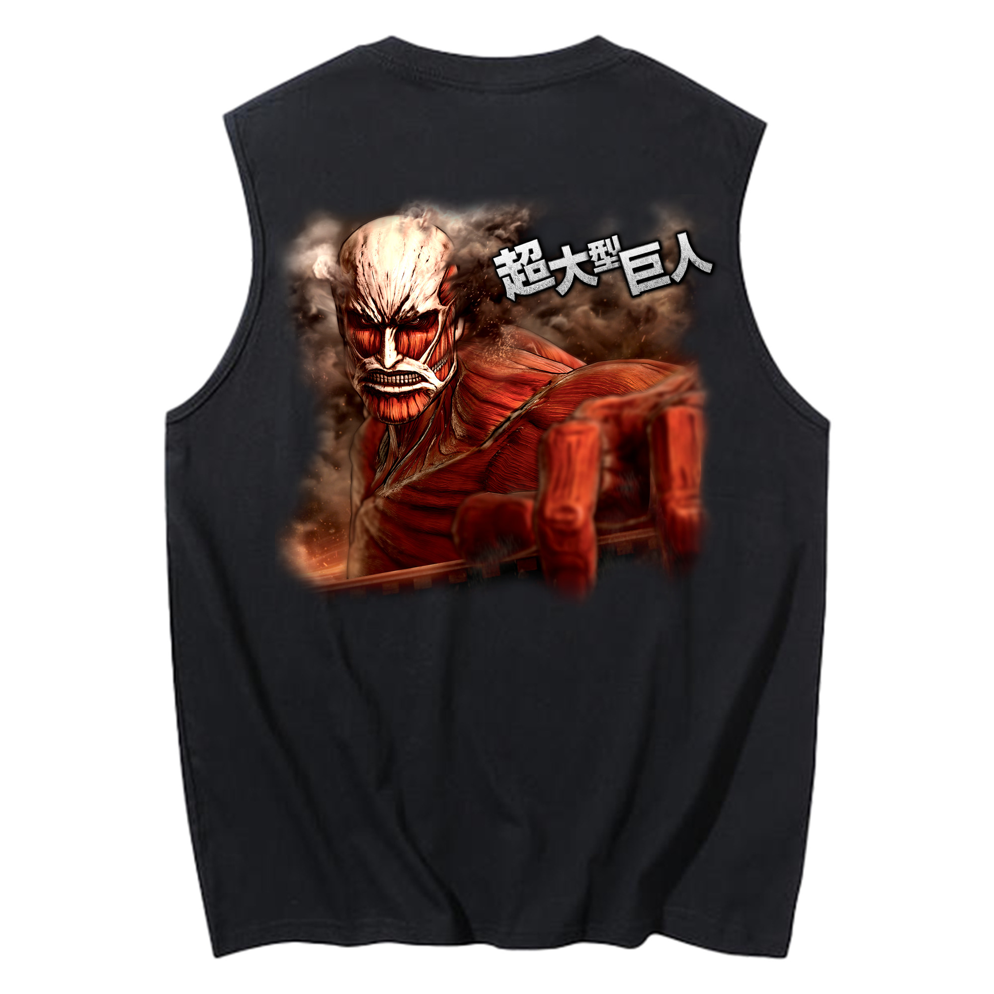 （画像用） 進撃の巨人 Attack on Titan コットン100％タンクトップ（背面プリント）