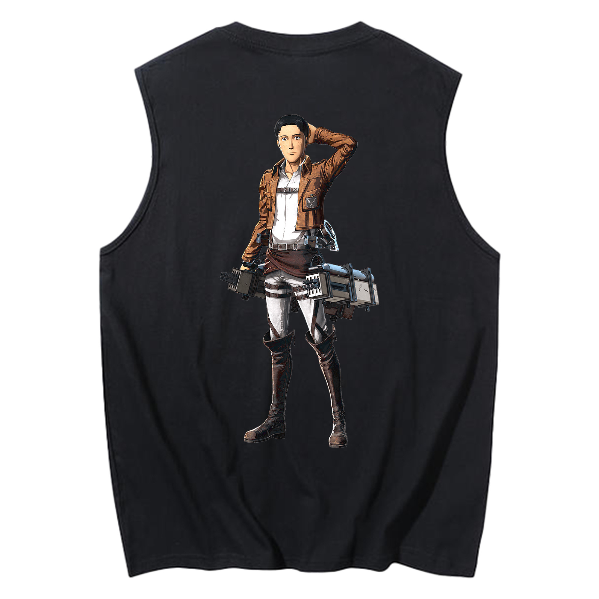 （画像用） 進撃の巨人 Attack on Titan コットン100％タンクトップ（背面プリント）