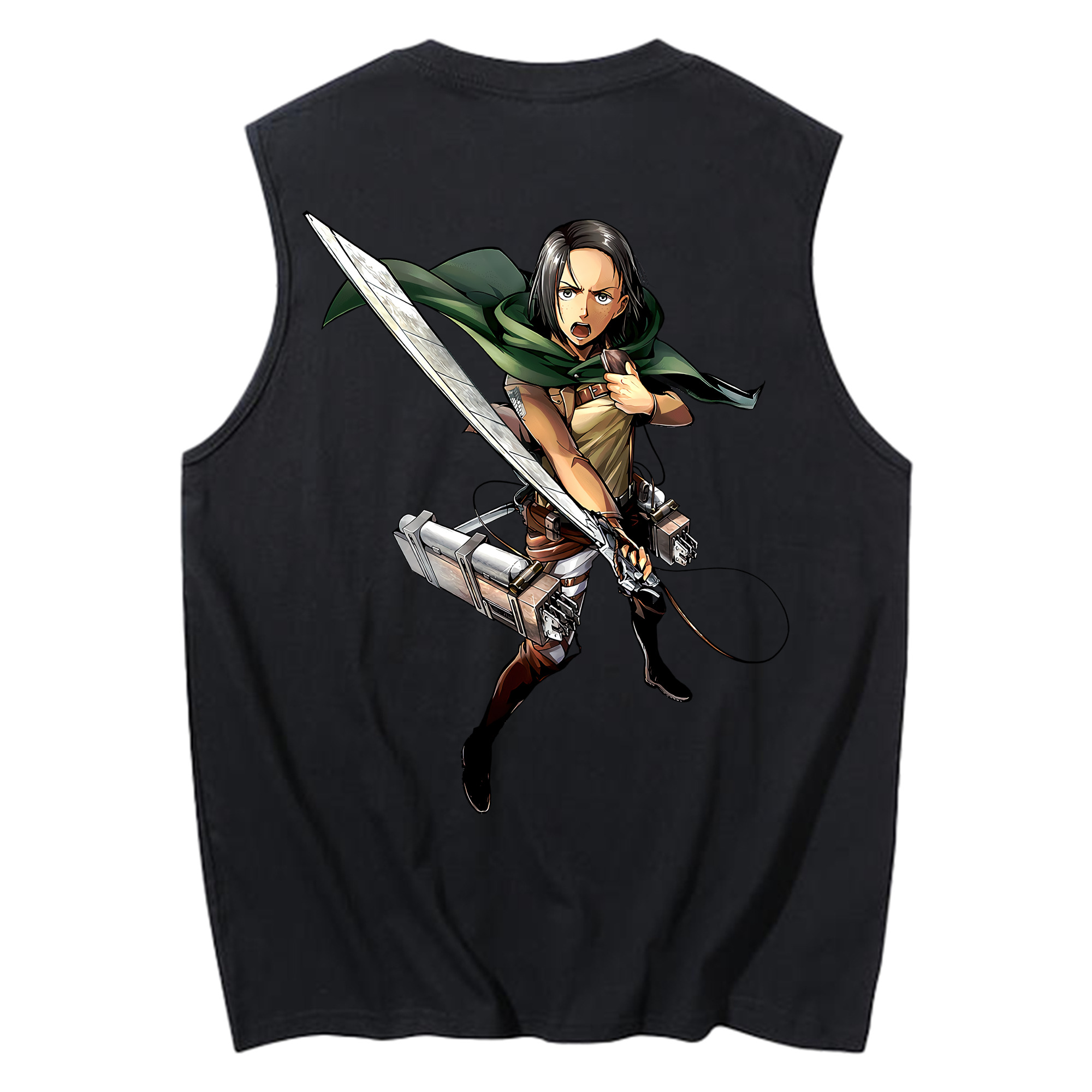 （画像用） 進撃の巨人 Attack on Titan コットン100％タンクトップ（背面プリント）