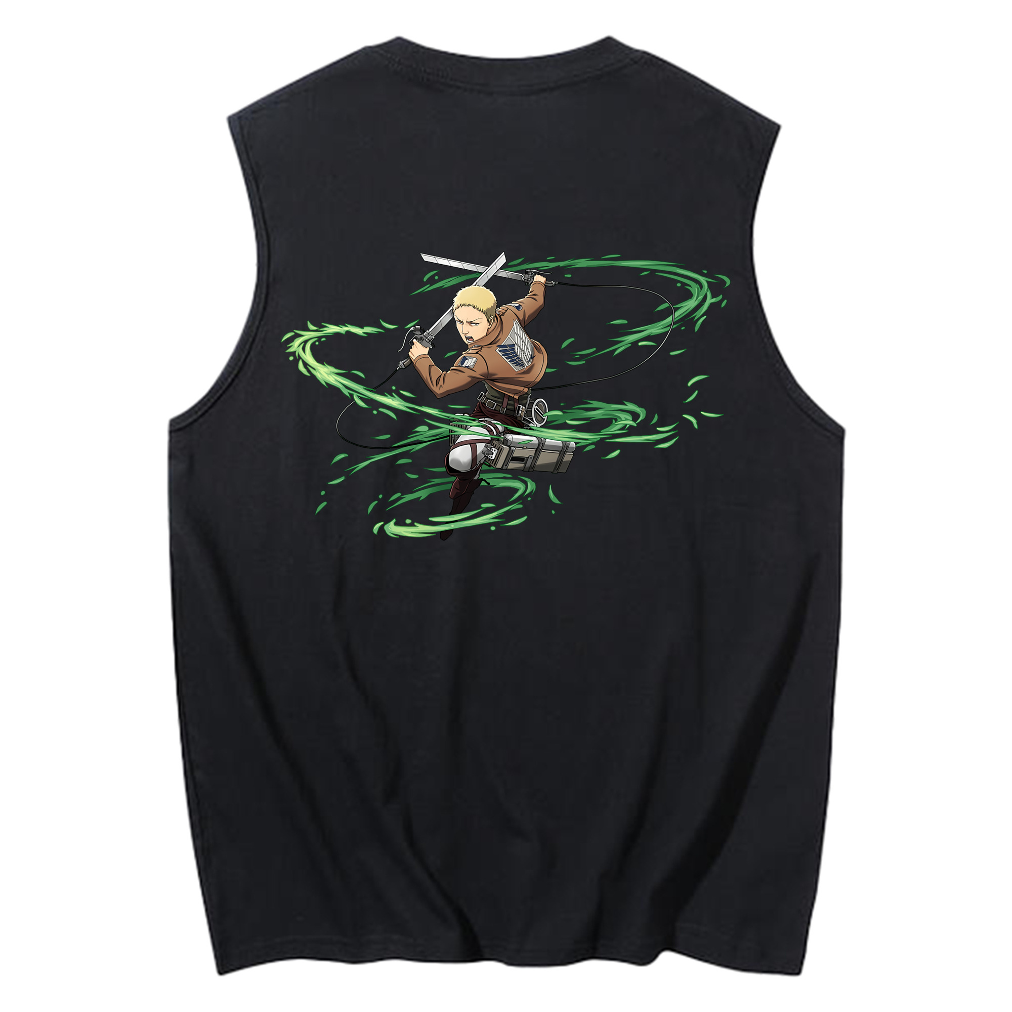 （画像用） 進撃の巨人 ライナー・ブラウン Attack on Titan Reiner Braun コットン100％タンクトップ（背面プリント）