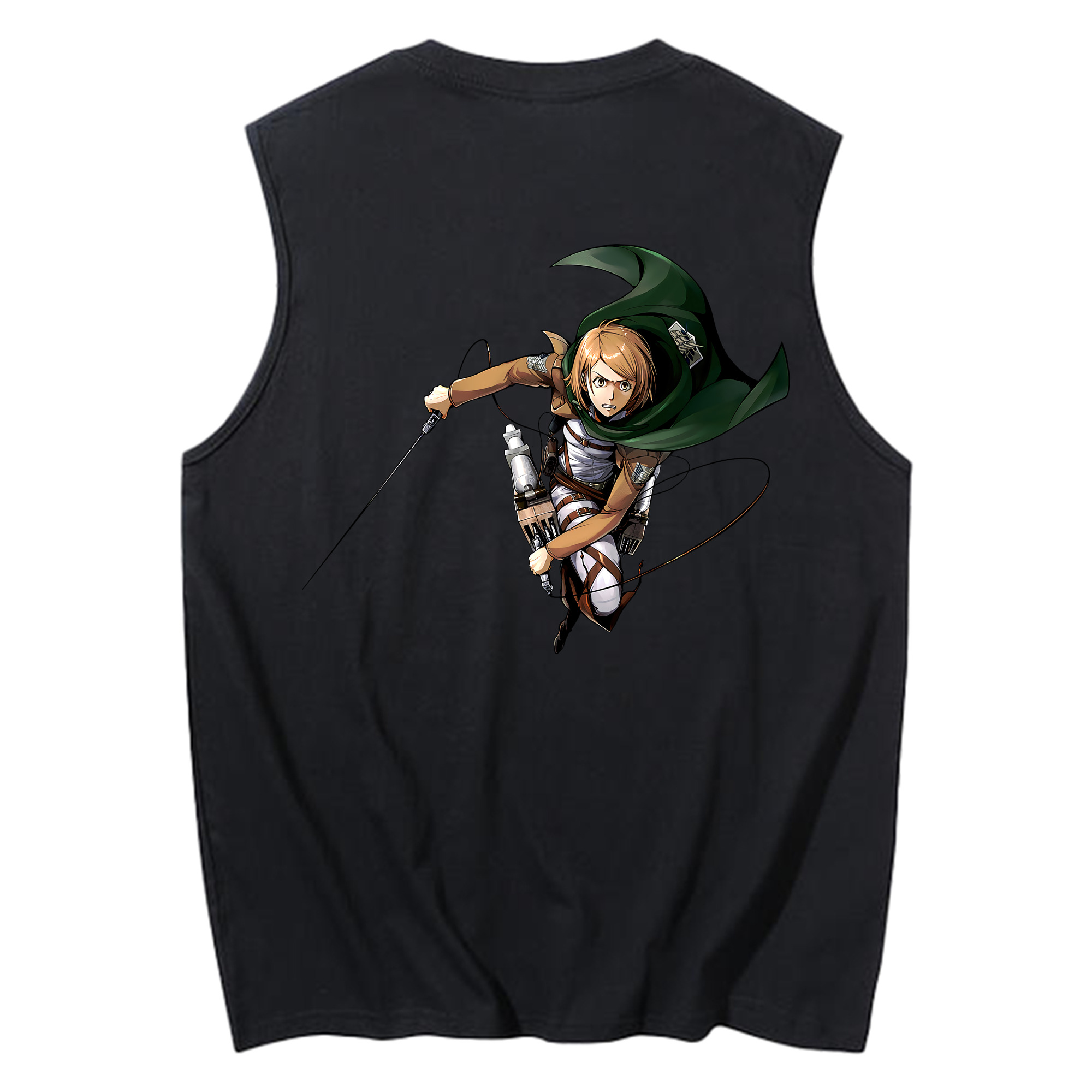 （画像用） 進撃の巨人 ペトラ·ラル Attack on Titan Petra Rall コットン100％タンクトップ（背面プリント）