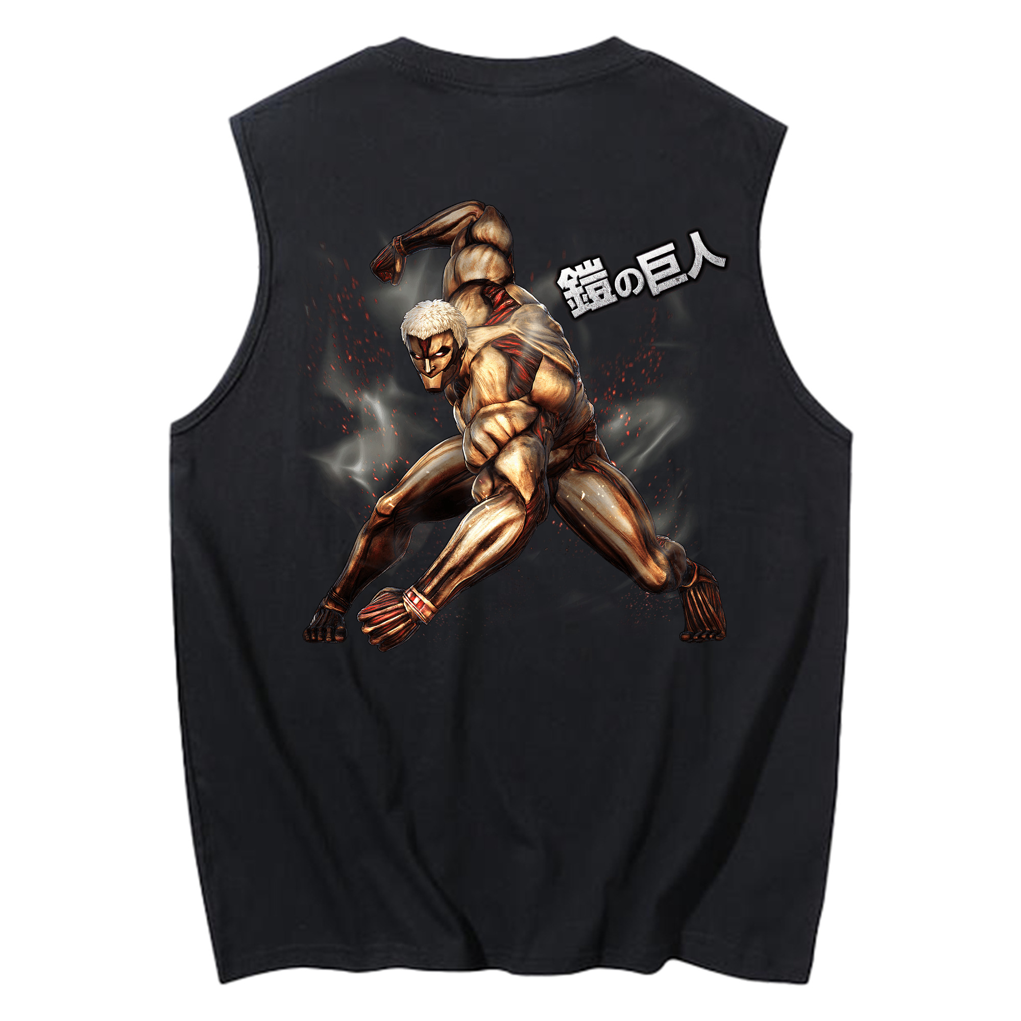 （画像用） 進撃の巨人 Attack on Titan コットン100％タンクトップ（背面プリント）