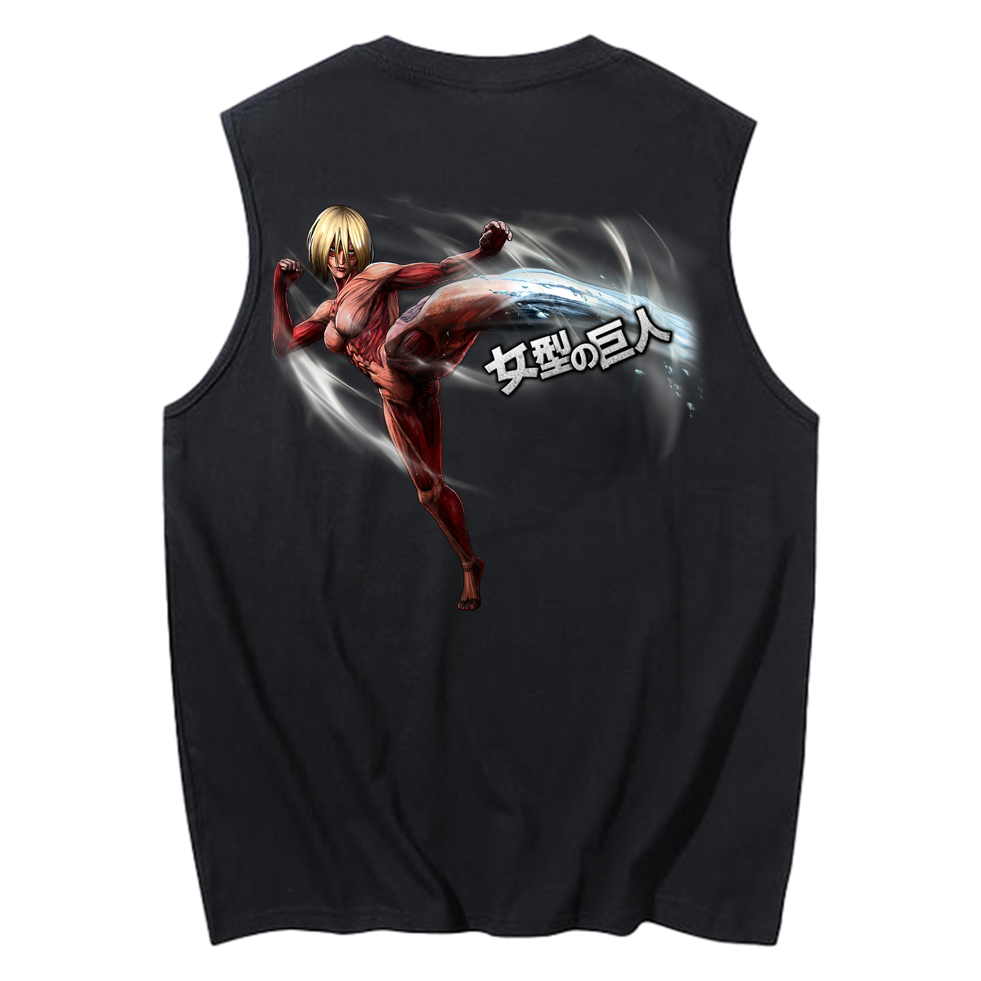 （画像用） 進撃の巨人 Attack on Titan コットン100％タンクトップ（背面プリント）