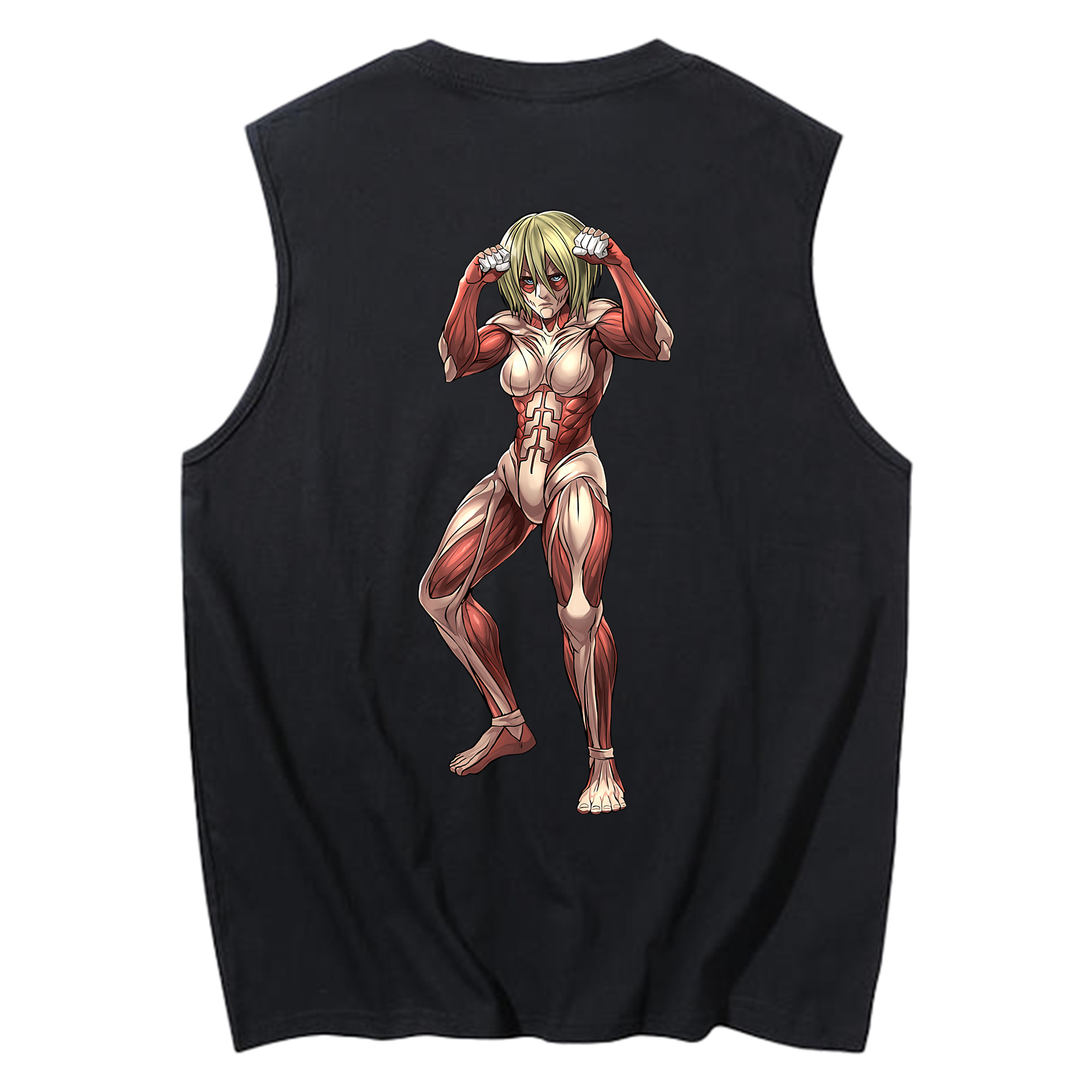 （画像用） 進撃の巨人 Attack on Titan コットン100％タンクトップ（背面プリント）