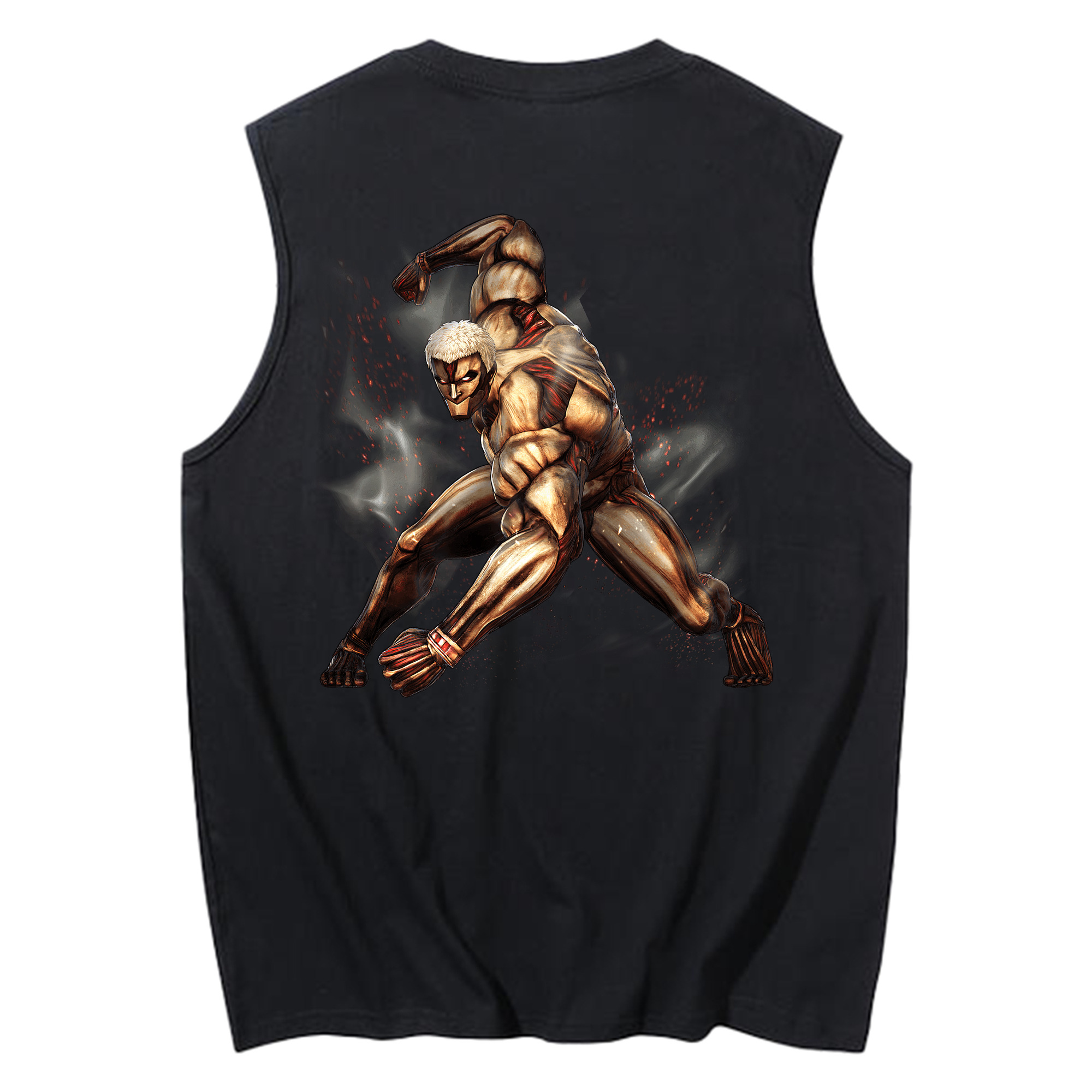 （画像用） 進撃の巨人 Attack on Titan コットン100％タンクトップ（背面プリント）