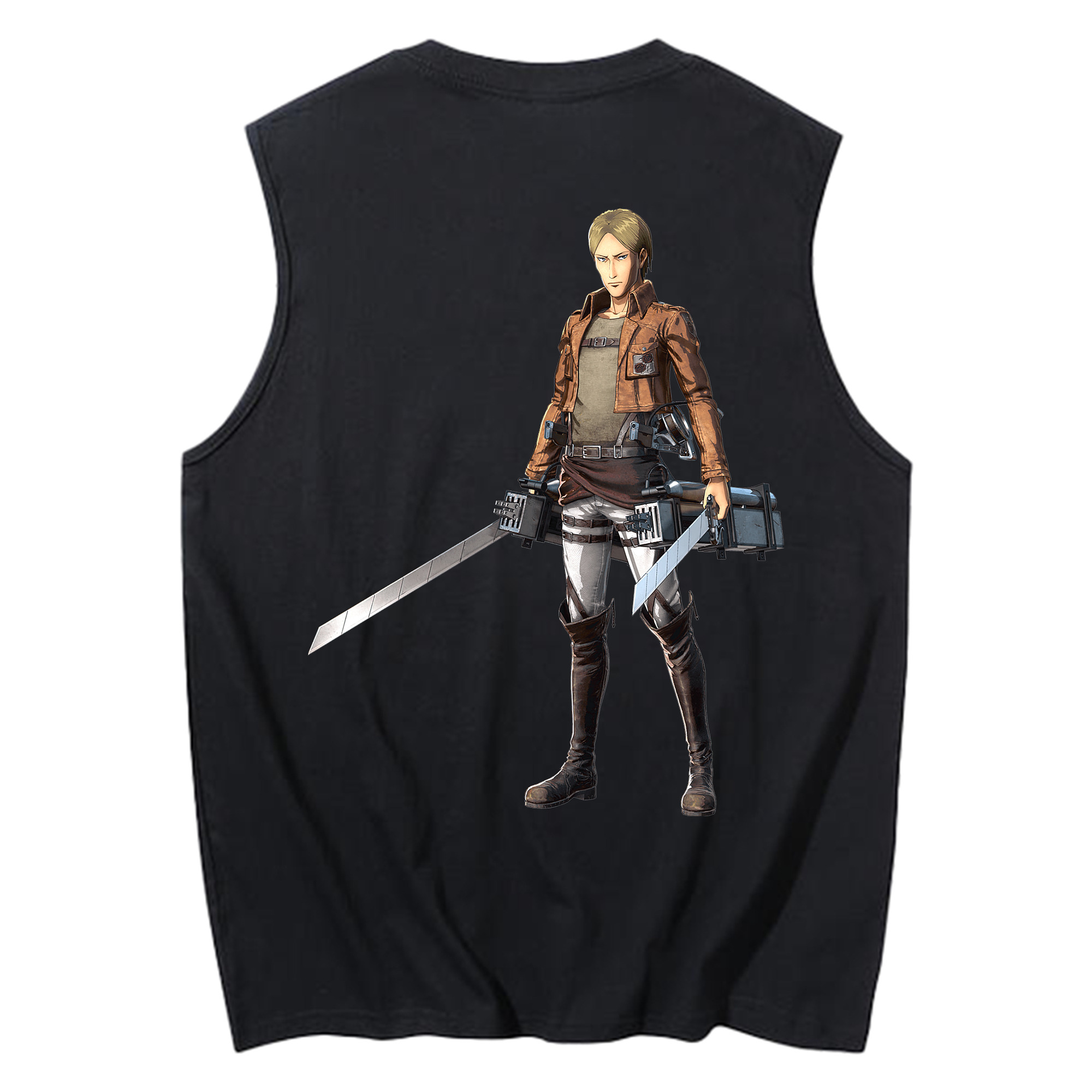 （画像用） 進撃の巨人 Attack on Titan コットン100％タンクトップ（背面プリント）