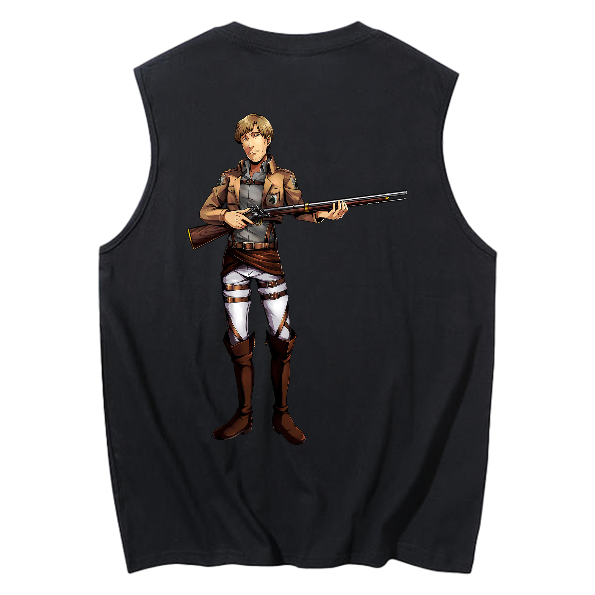（画像用） 進撃の巨人 Attack on Titan コットン100％タンクトップ（背面プリント）