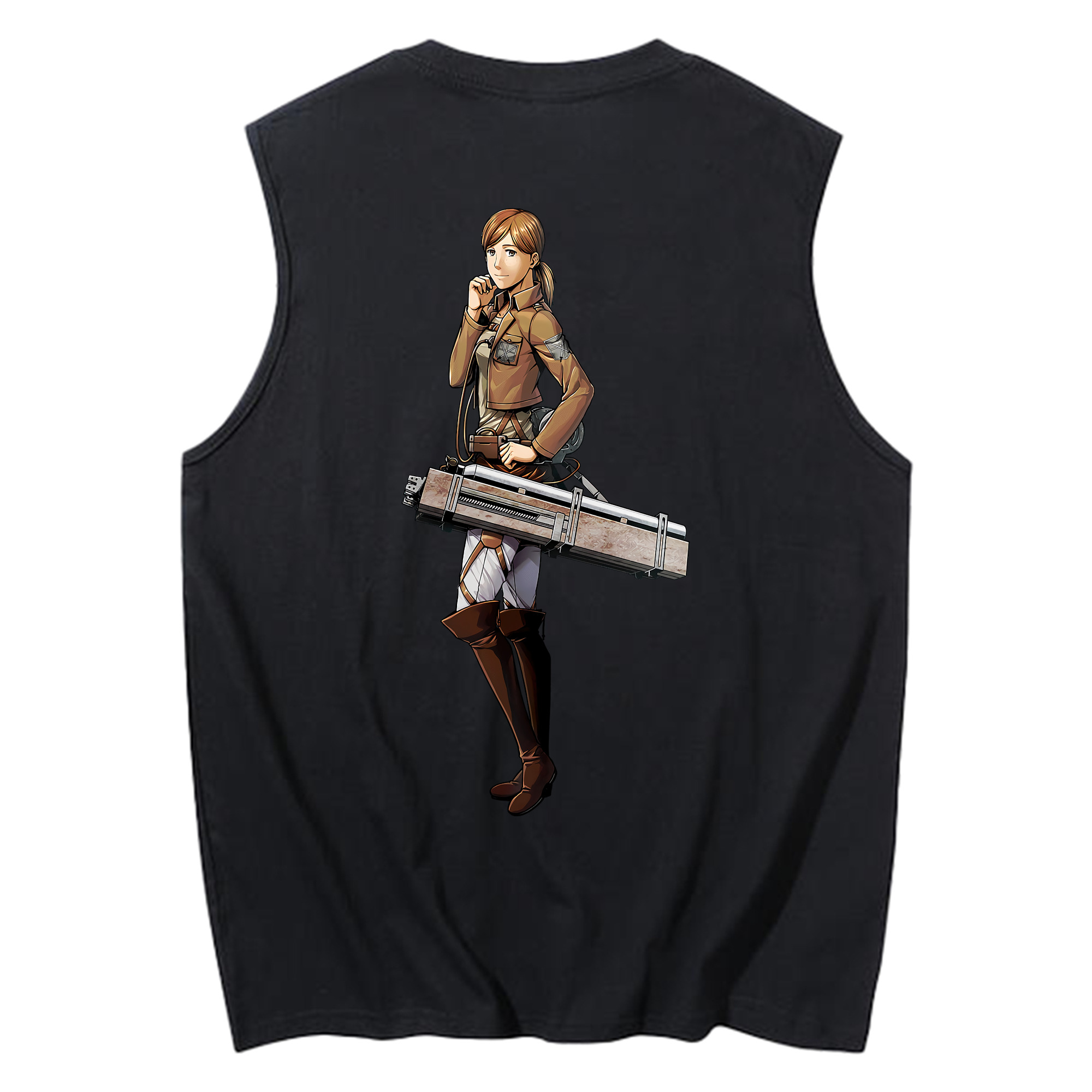 （画像用） 進撃の巨人 Attack on Titan コットン100％タンクトップ（背面プリント）
