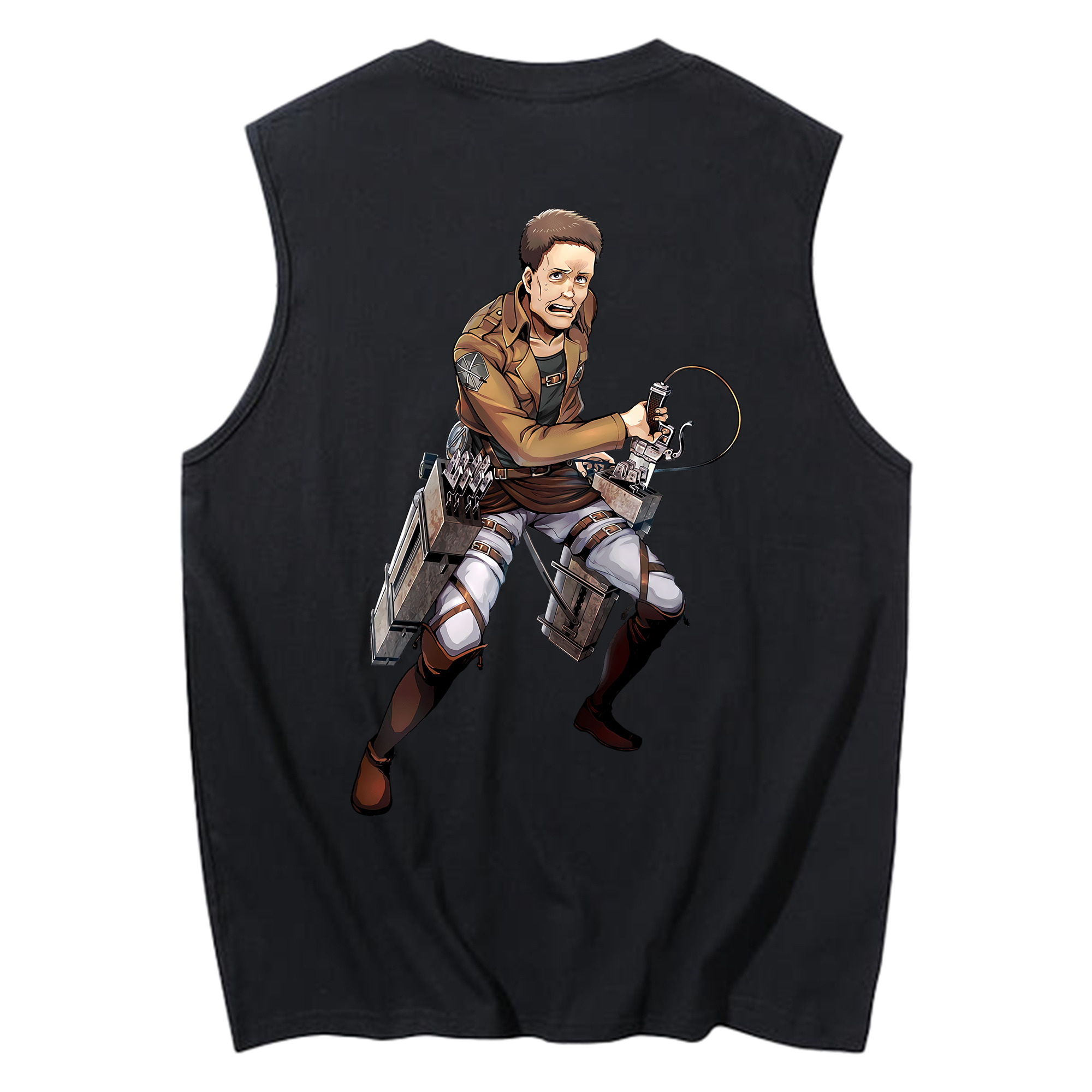 （画像用） 進撃の巨人 Attack on Titan コットン100％タンクトップ（背面プリント）