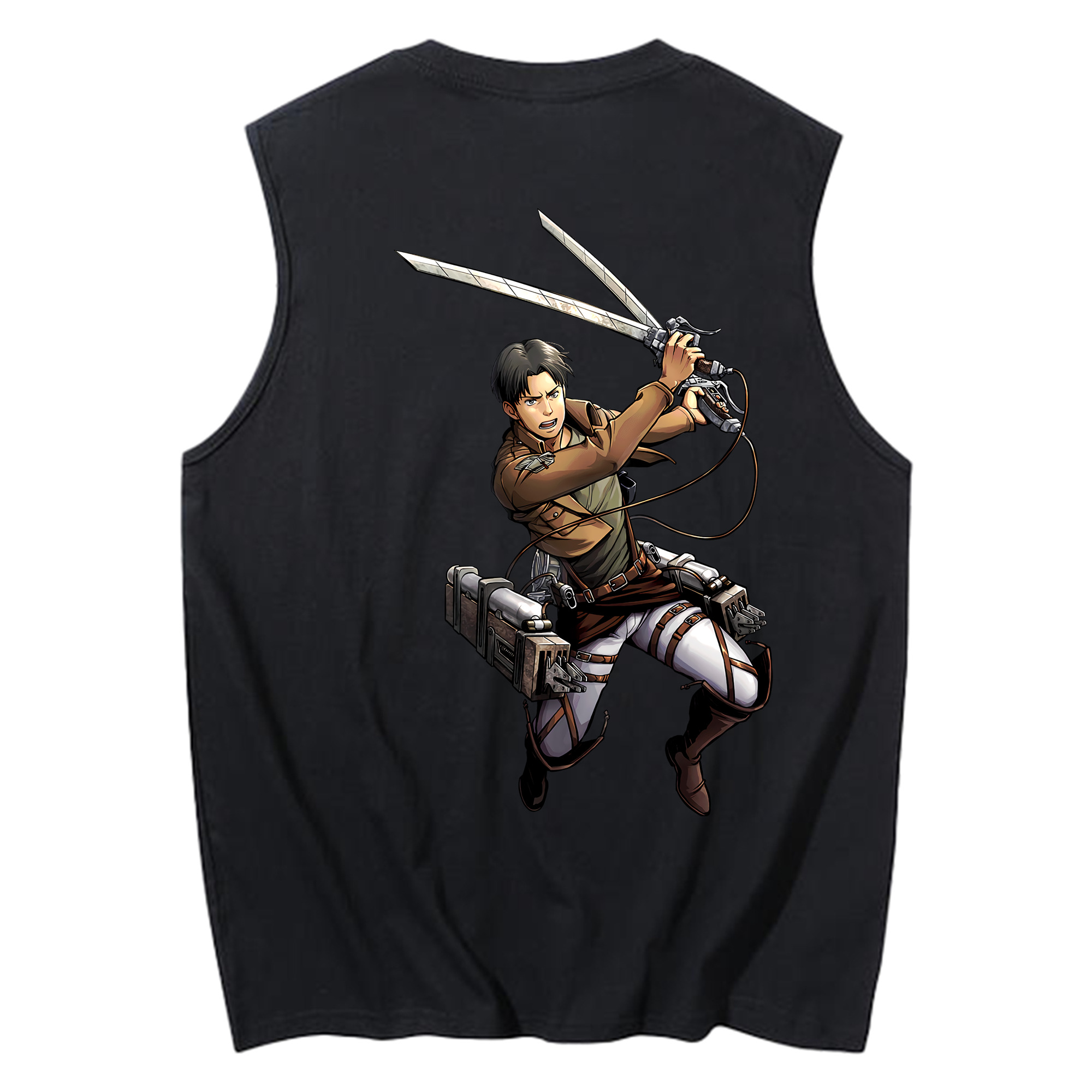 （画像用） 進撃の巨人 Attack on Titan コットン100％タンクトップ（背面プリント）