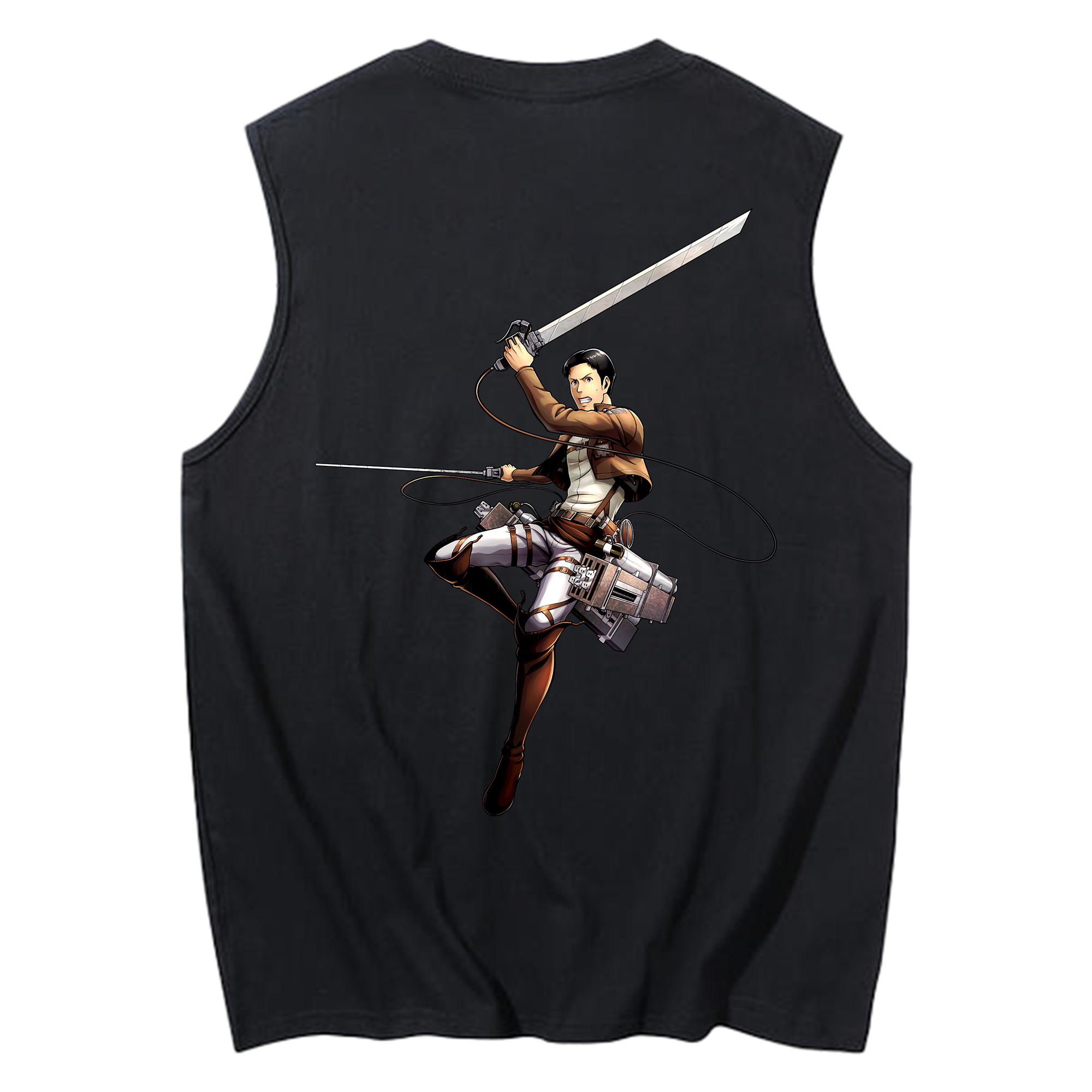 （画像用） 進撃の巨人 Attack on Titan コットン100％タンクトップ（背面プリント）