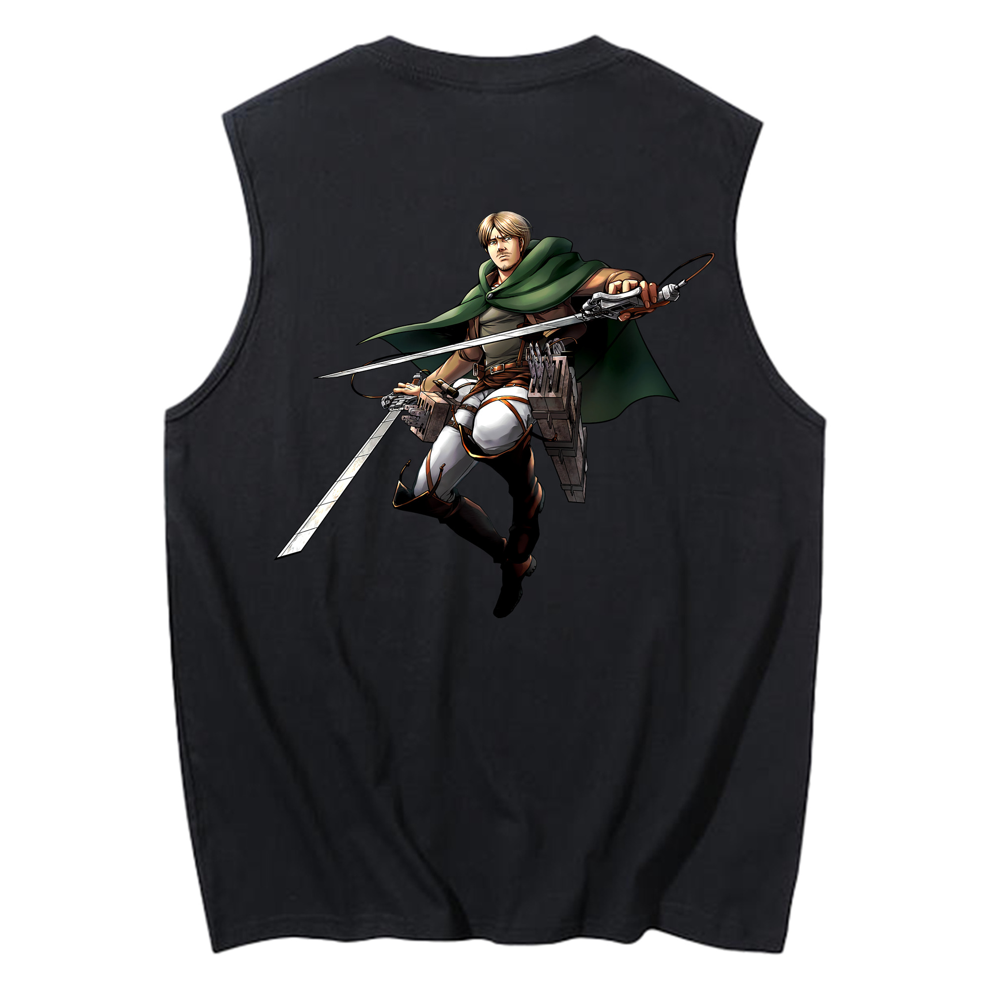（画像用） 進撃の巨人 Attack on Titan コットン100％タンクトップ（背面プリント）