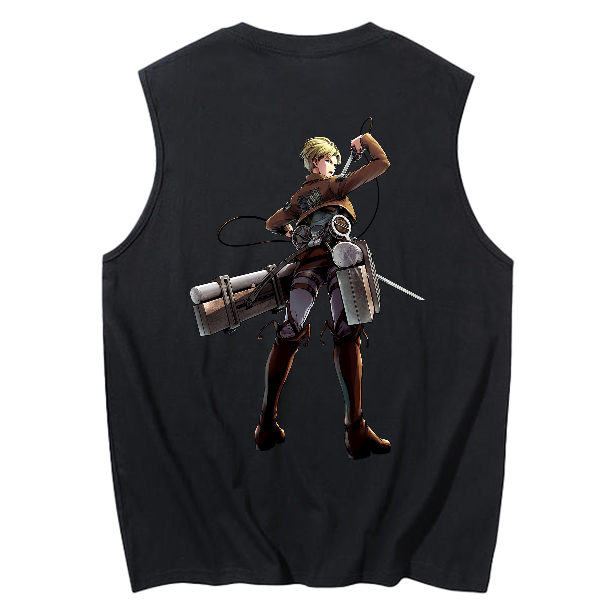 （画像用） 進撃の巨人 Attack on Titan コットン100％タンクトップ（背面プリント）
