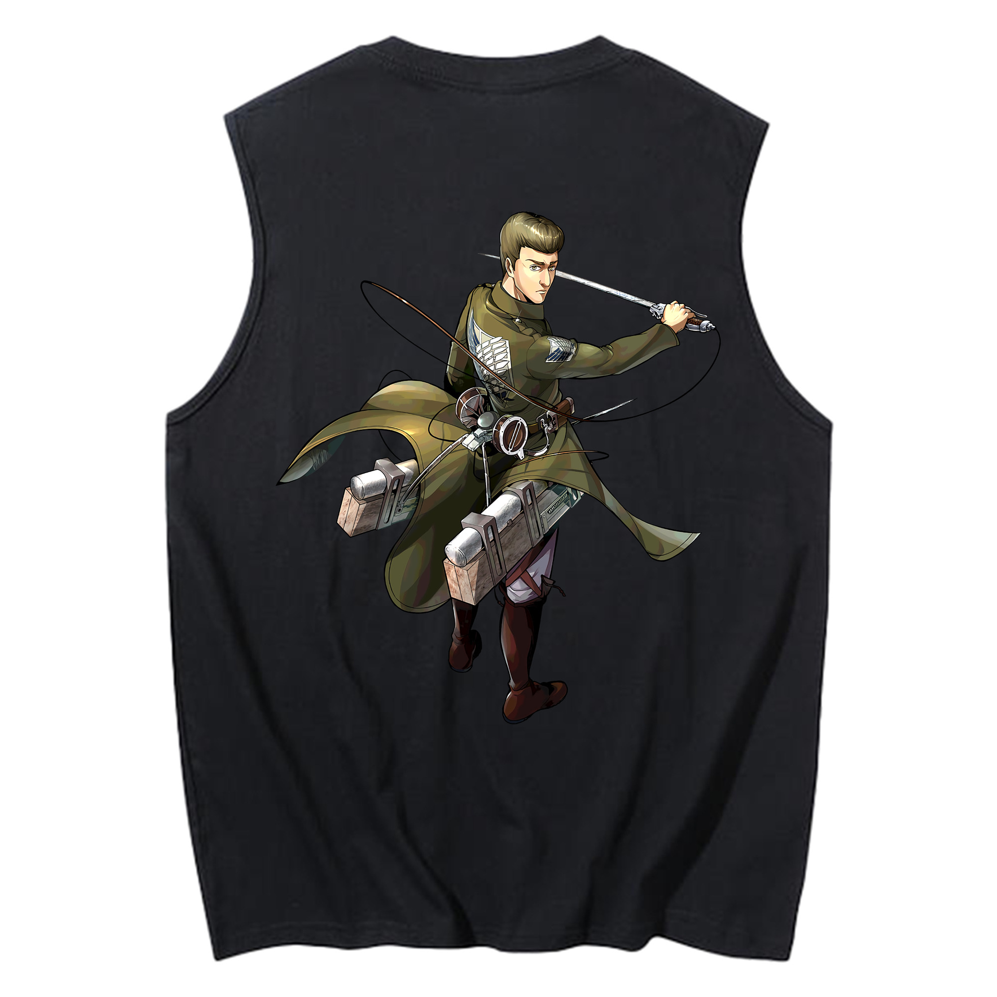 （画像用） 進撃の巨人 Attack on Titan コットン100％タンクトップ（背面プリント）