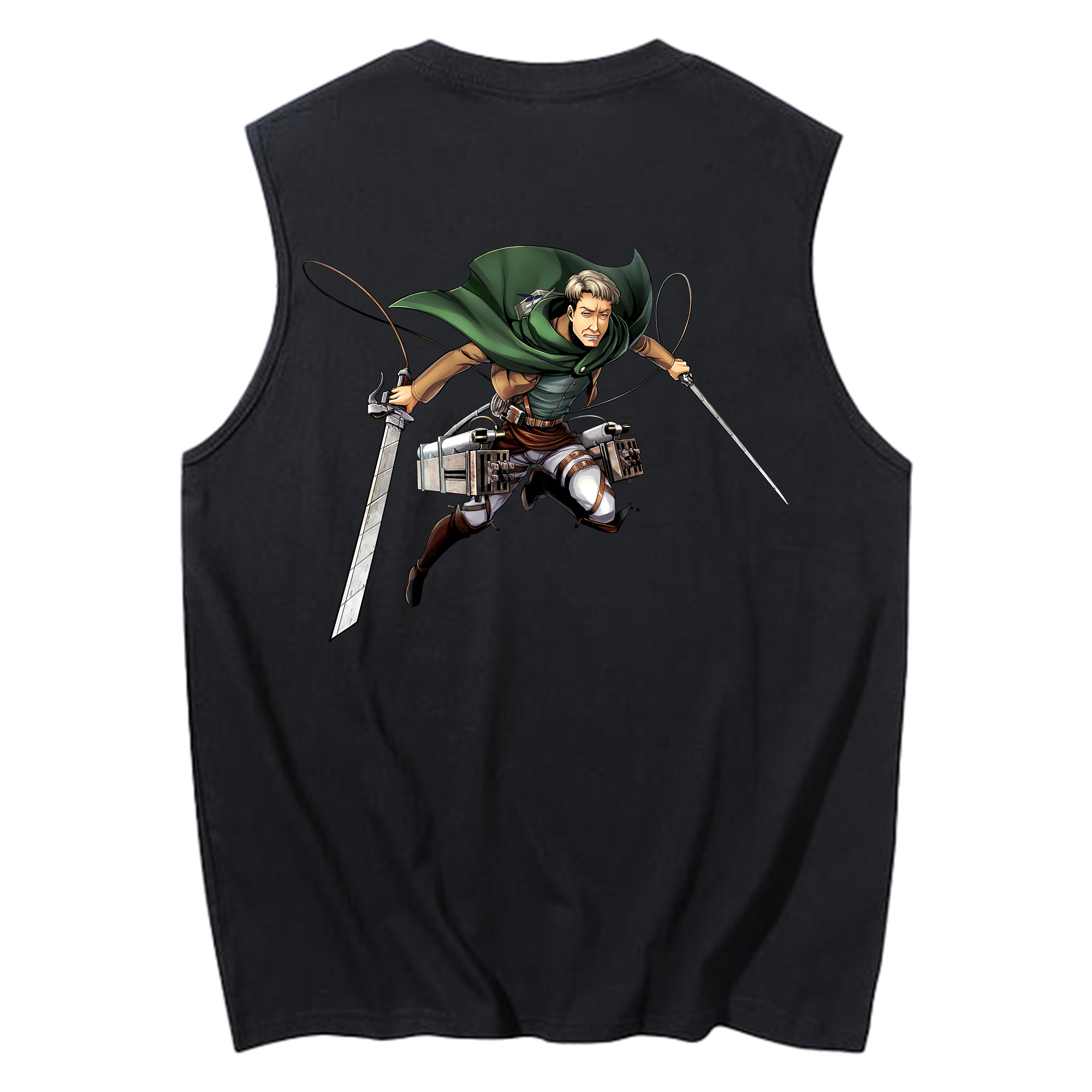 （画像用） 進撃の巨人 Attack on Titan コットン100％タンクトップ（背面プリント）