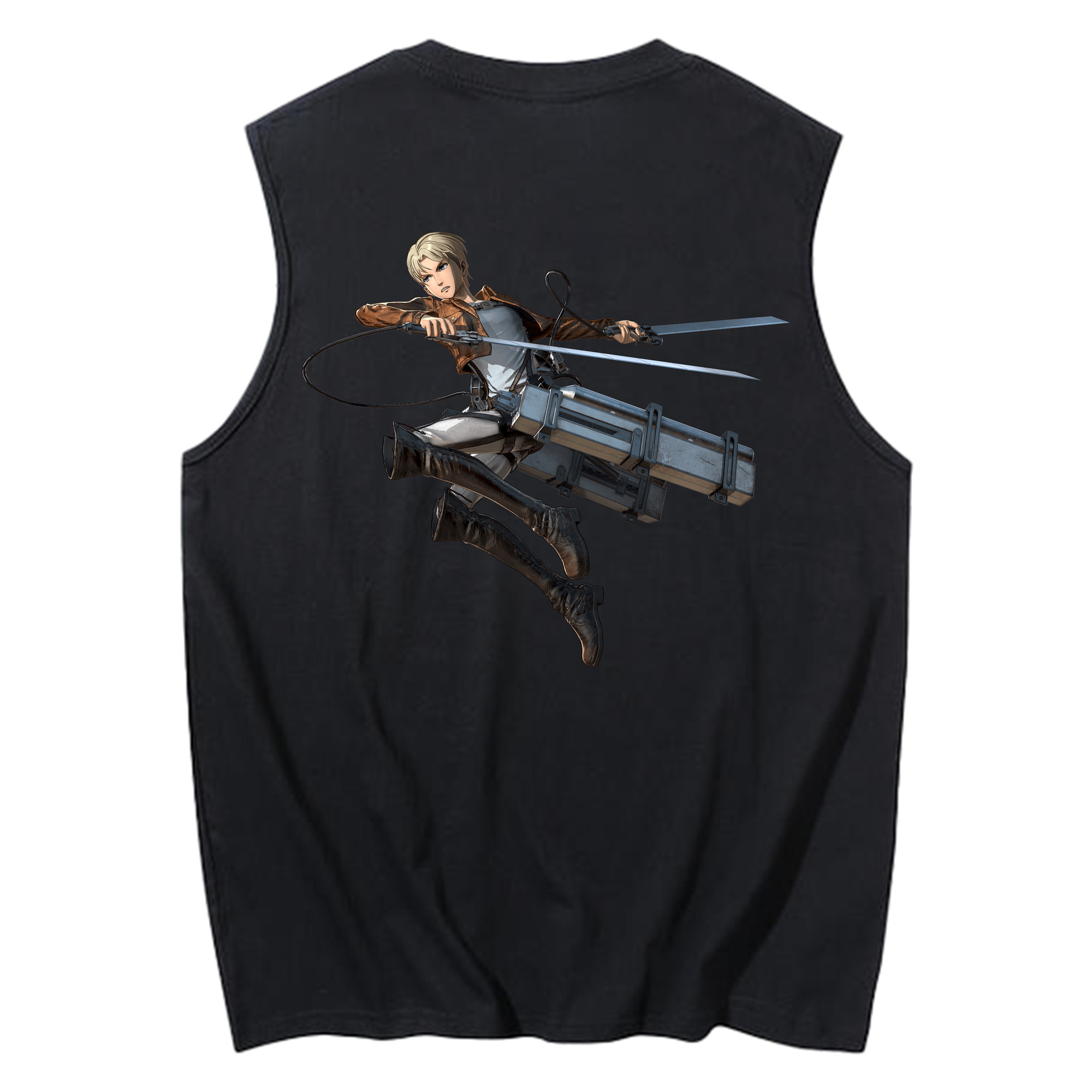 （画像用） 進撃の巨人 Attack on Titan コットン100％タンクトップ（背面プリント）