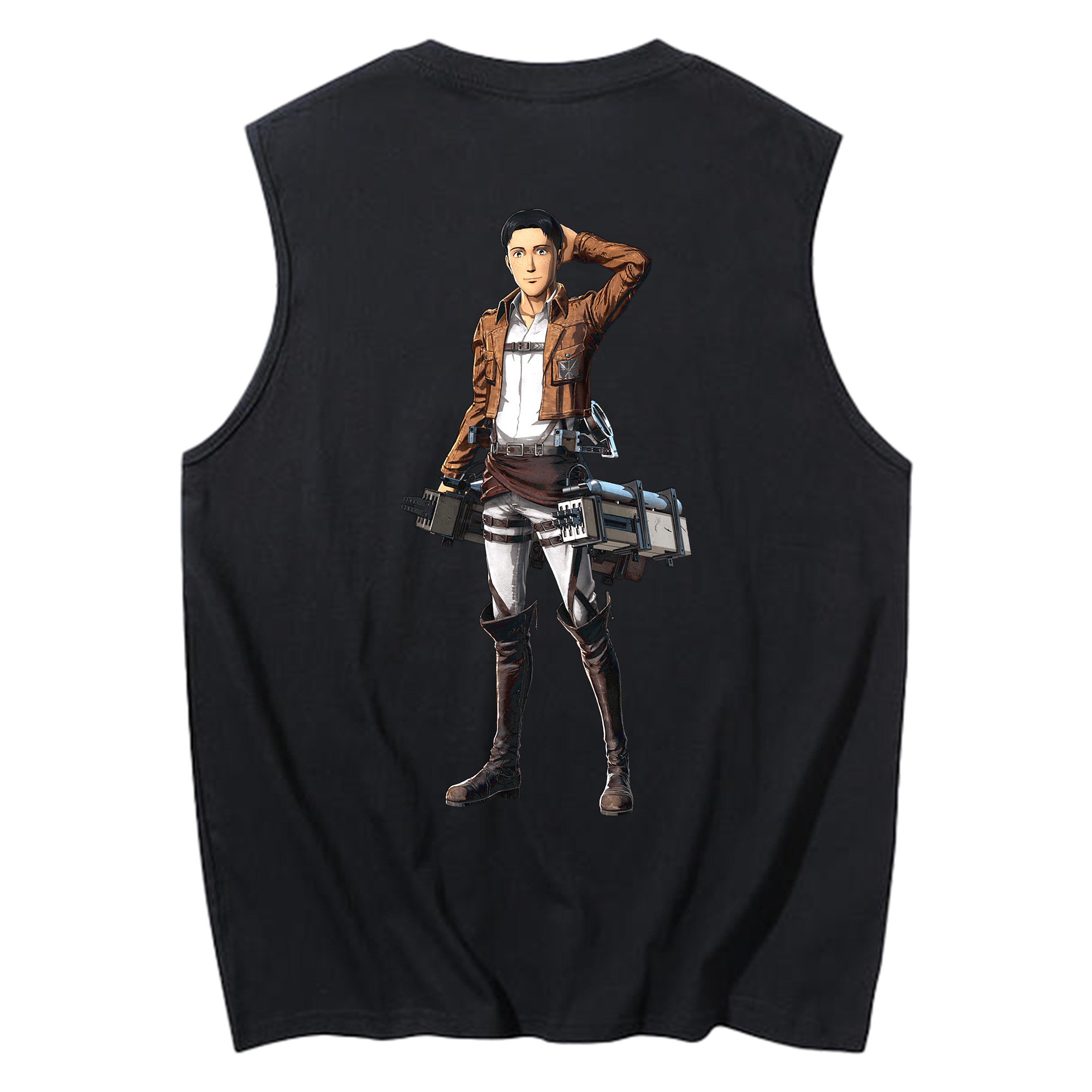 （画像用） 進撃の巨人 Attack on Titan コットン100％タンクトップ（背面プリント）