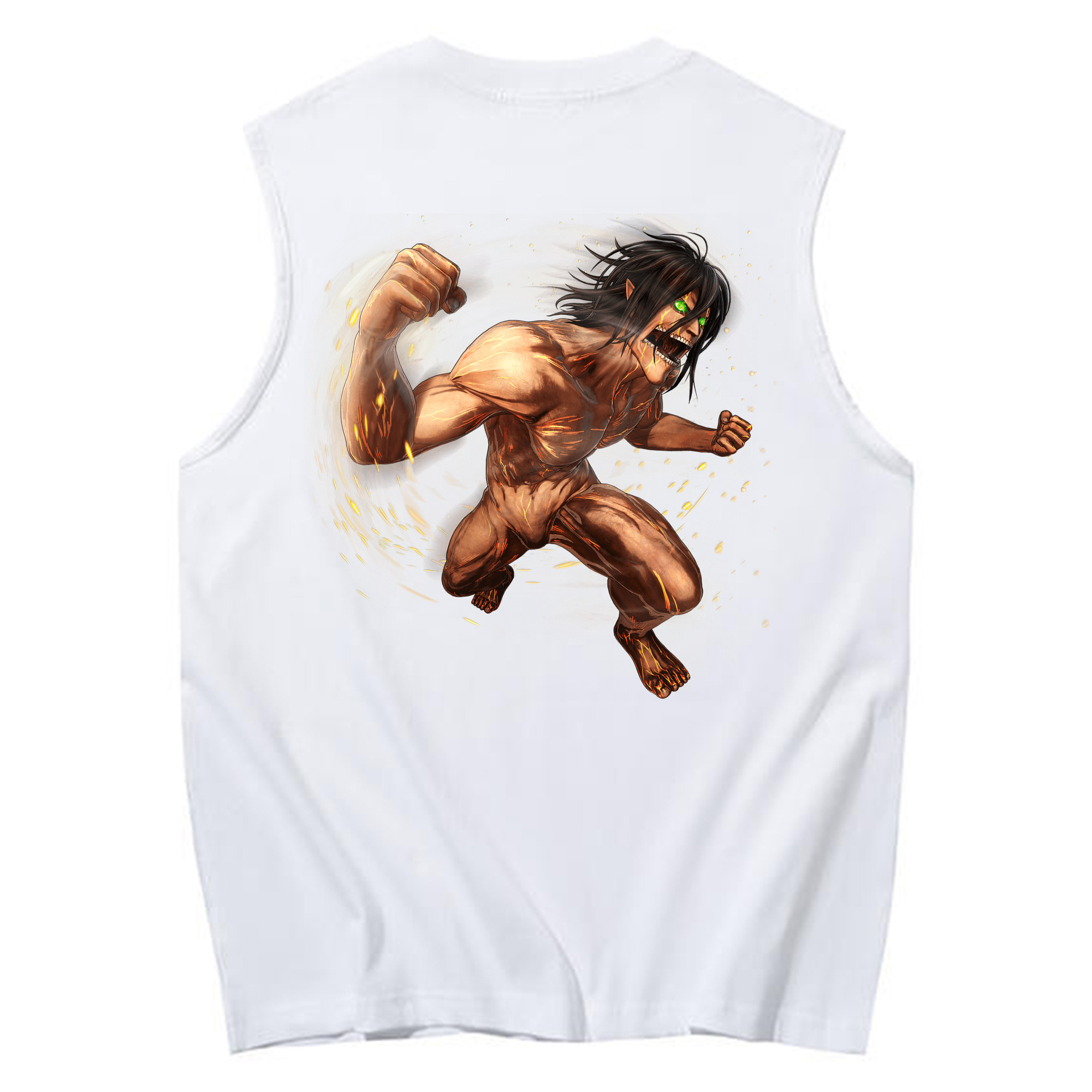 （画像用） 進撃の巨人 Attack on Titan コットン100％タンクトップ（背面プリント）