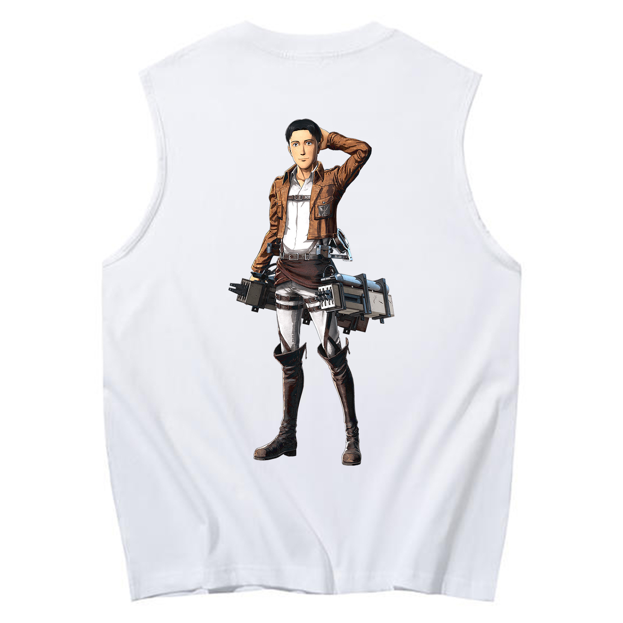 （画像用） 進撃の巨人 Attack on Titan コットン100％タンクトップ（背面プリント）