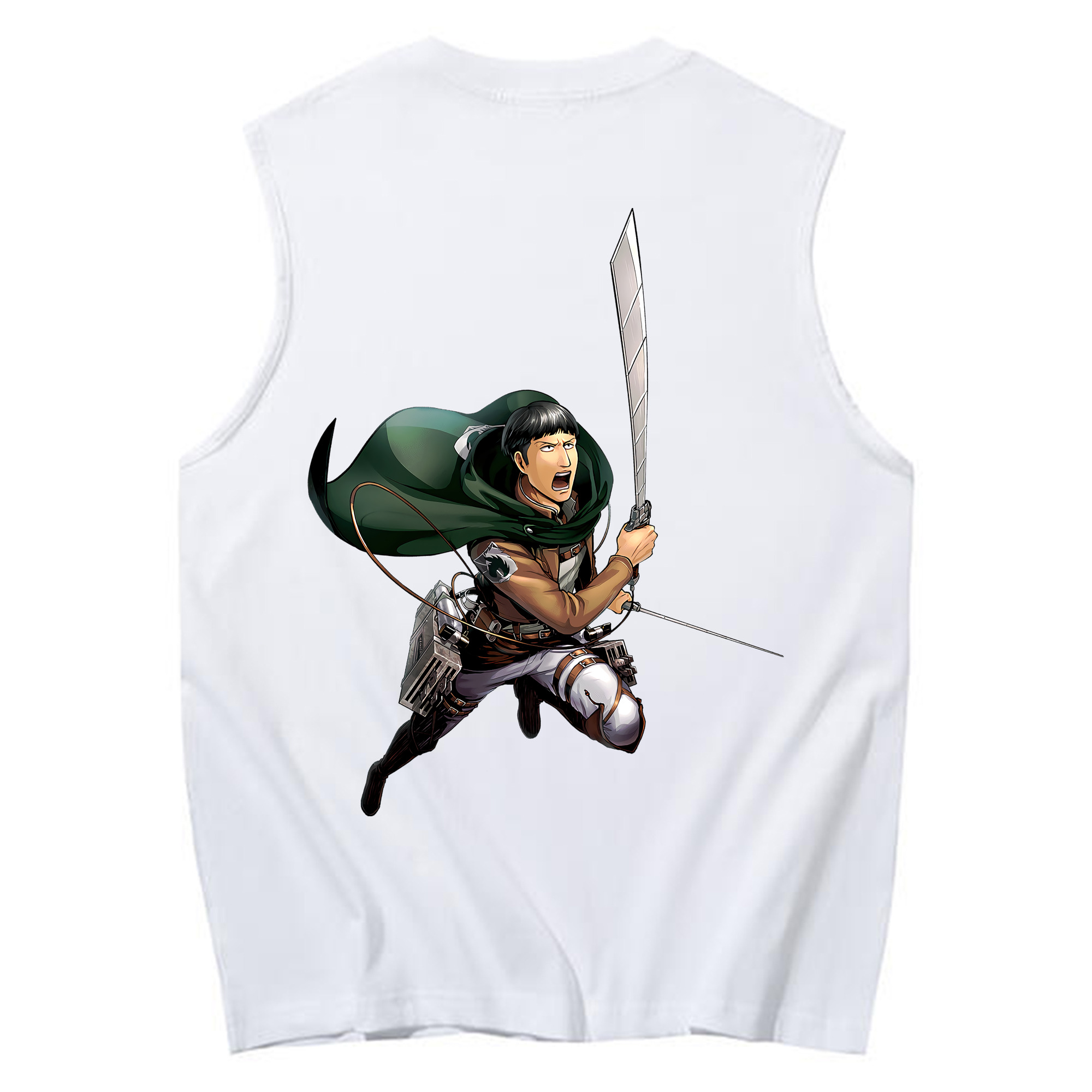 （画像用） 進撃の巨人 Attack on Titan コットン100％タンクトップ（背面プリント）