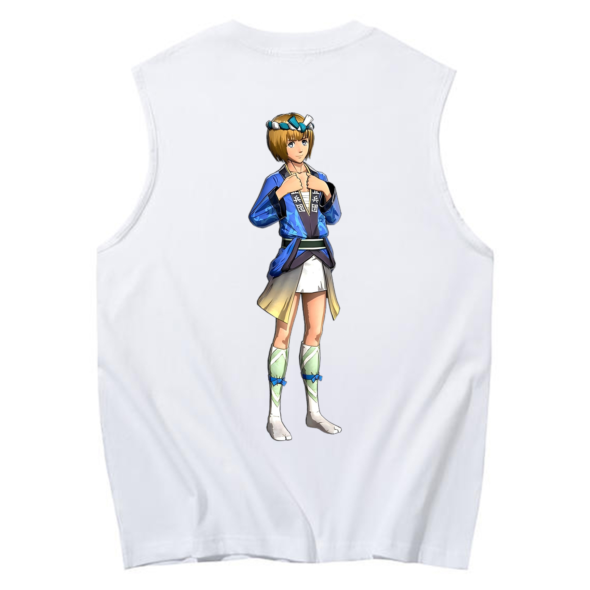 （画像用） 進撃の巨人 アルミン·アルレルト Attack on Titan Armin Arlert コットン100％タンクトップ（背面プリント）