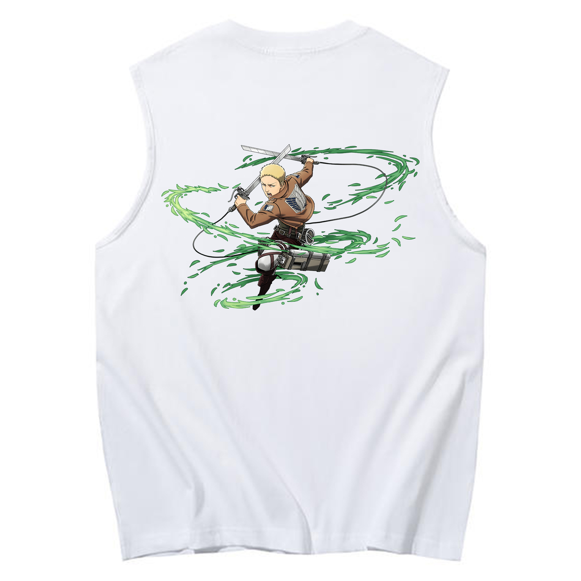 （画像用） 進撃の巨人 ライナー・ブラウン Attack on Titan Reiner Braun コットン100％タンクトップ（背面プリント）