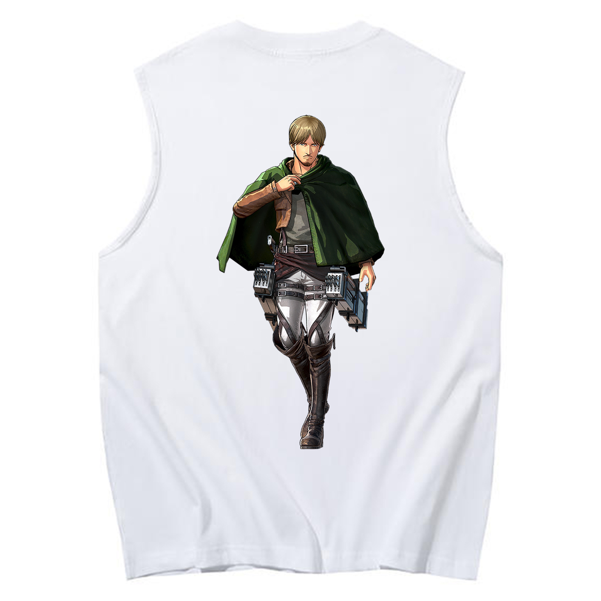 （画像用） 進撃の巨人 ミケ·ザカリアス Attack on Titan Mike Zakarius コットン100％タンクトップ（背面プリント）