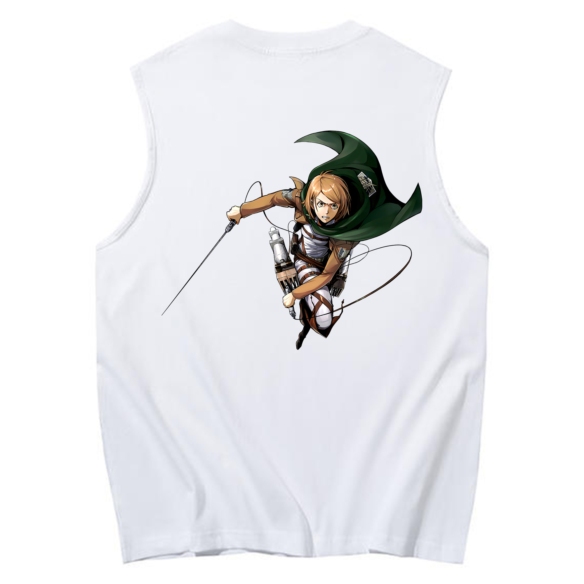 （画像用） 進撃の巨人 ペトラ·ラル Attack on Titan Petra Rall コットン100％タンクトップ（背面プリント）