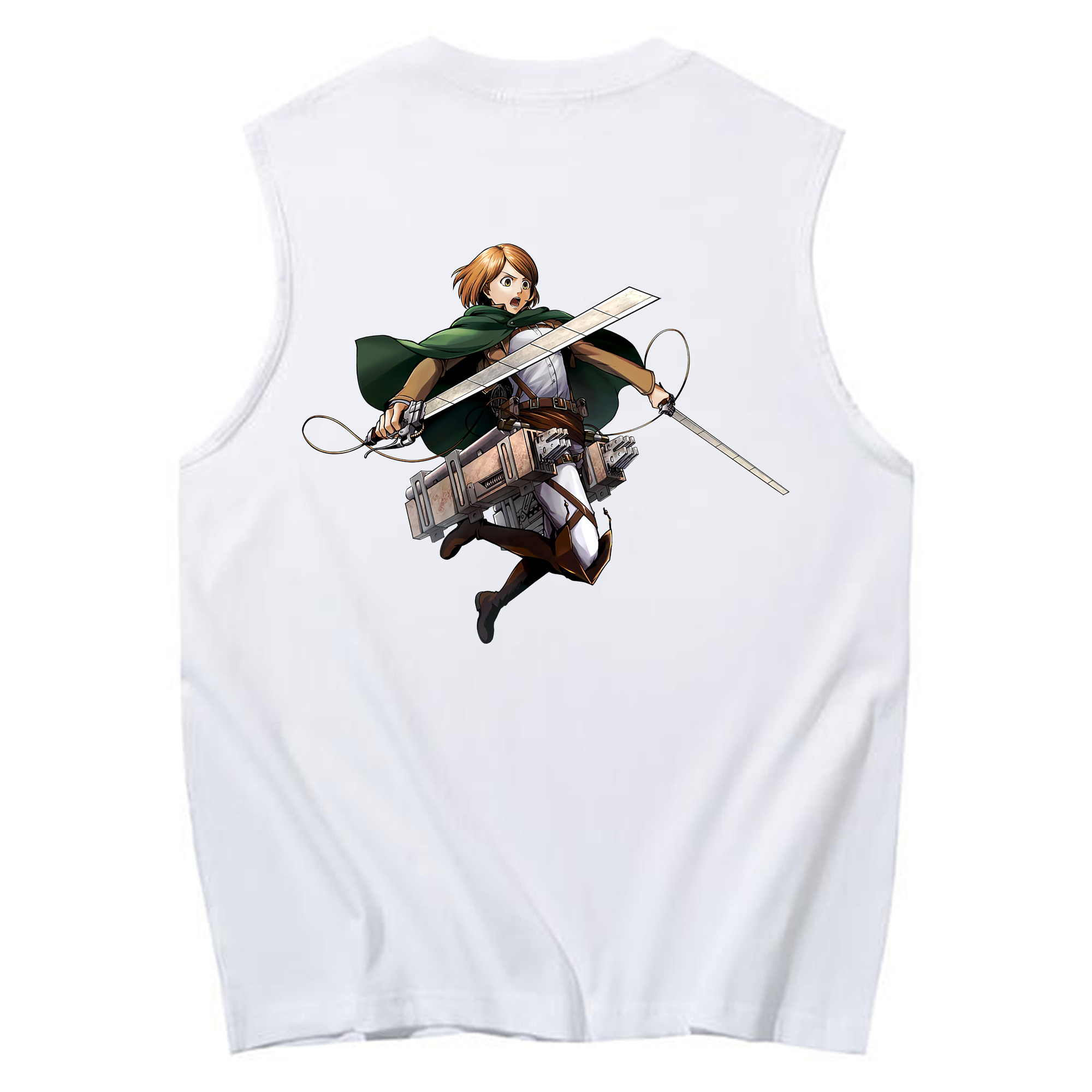 （画像用） 進撃の巨人 ペトラ·ラル Attack on Titan Petra Rall コットン100％タンクトップ（背面プリント）
