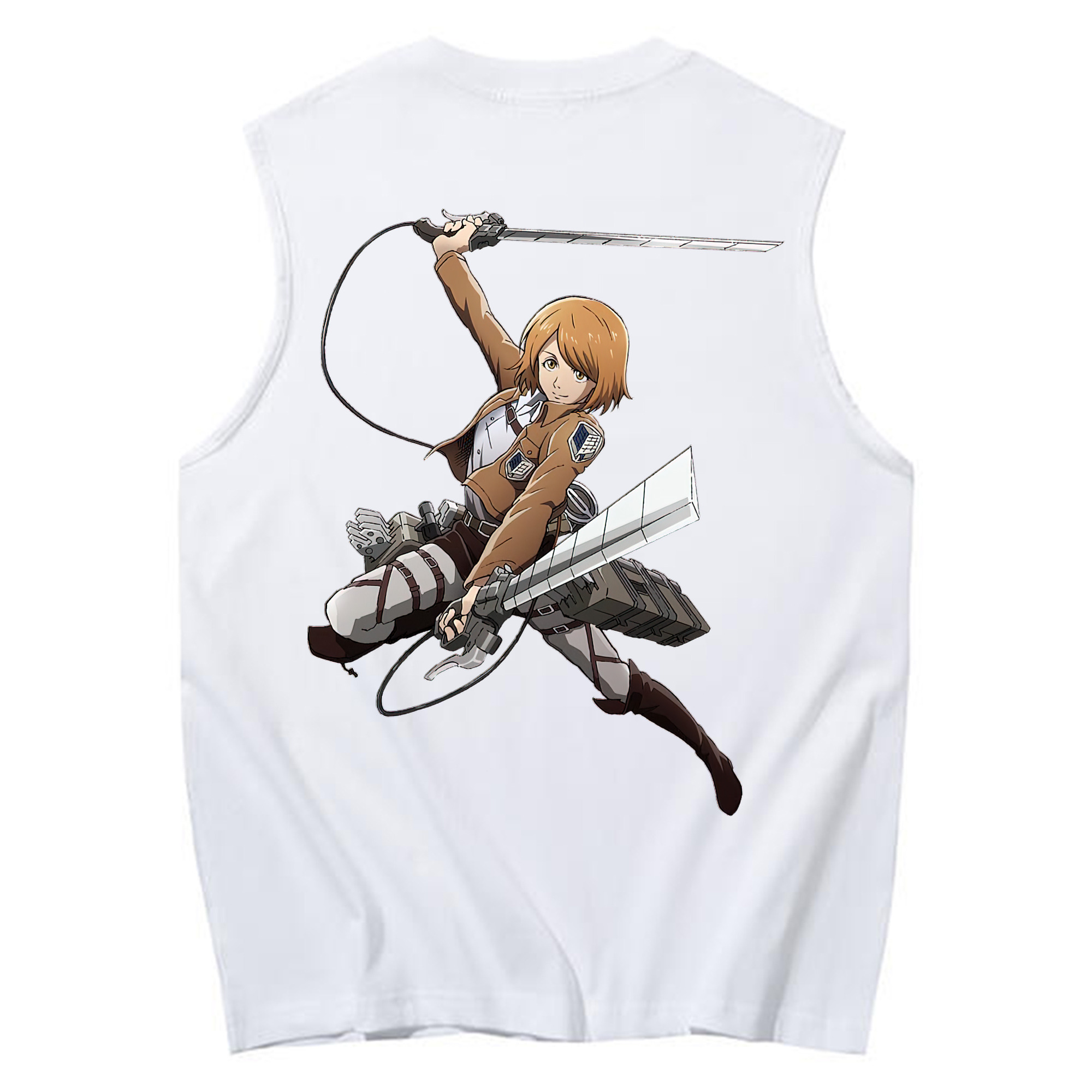 （画像用） 進撃の巨人 ペトラ·ラル Attack on Titan Petra Rall コットン100％タンクトップ（背面プリント）