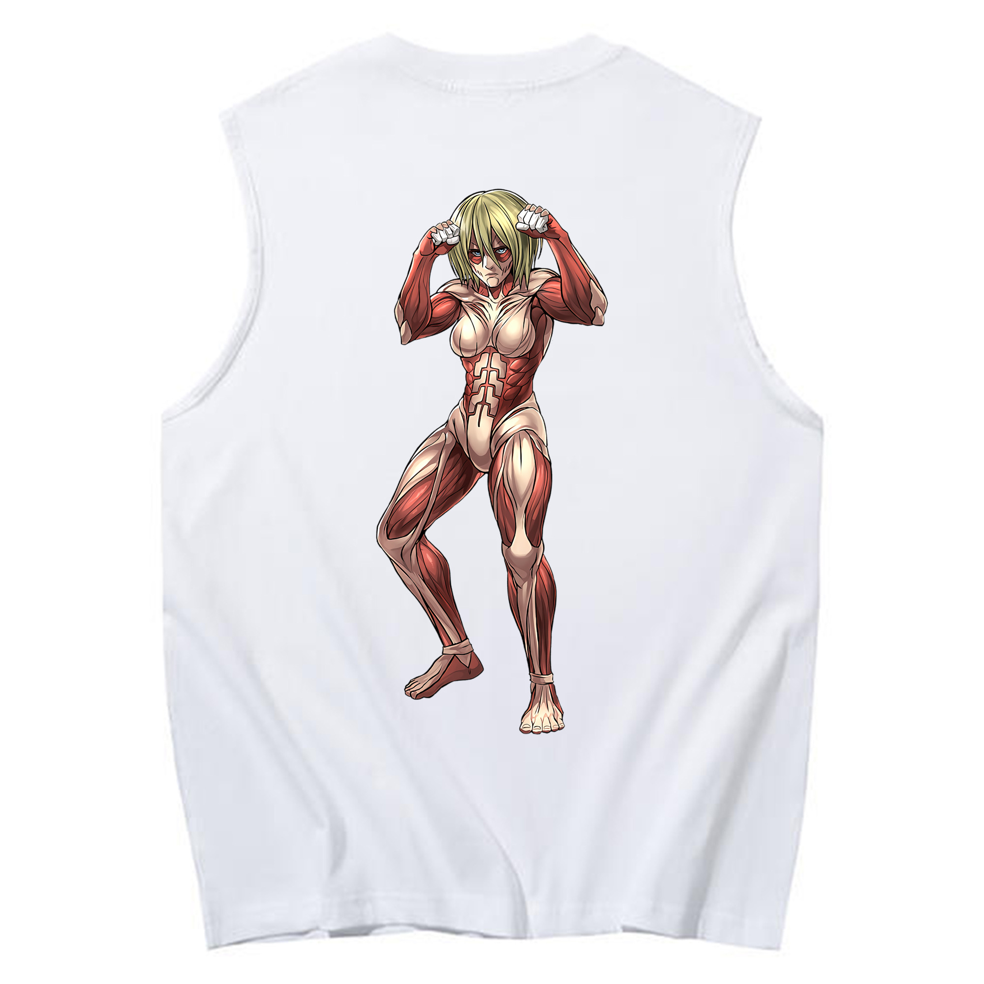 （画像用） 進撃の巨人 Attack on Titan コットン100％タンクトップ（背面プリント）