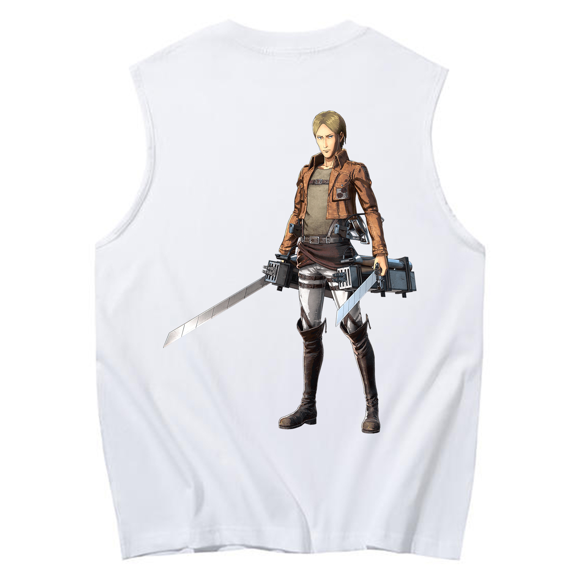 （画像用） 進撃の巨人 Attack on Titan コットン100％タンクトップ（背面プリント）