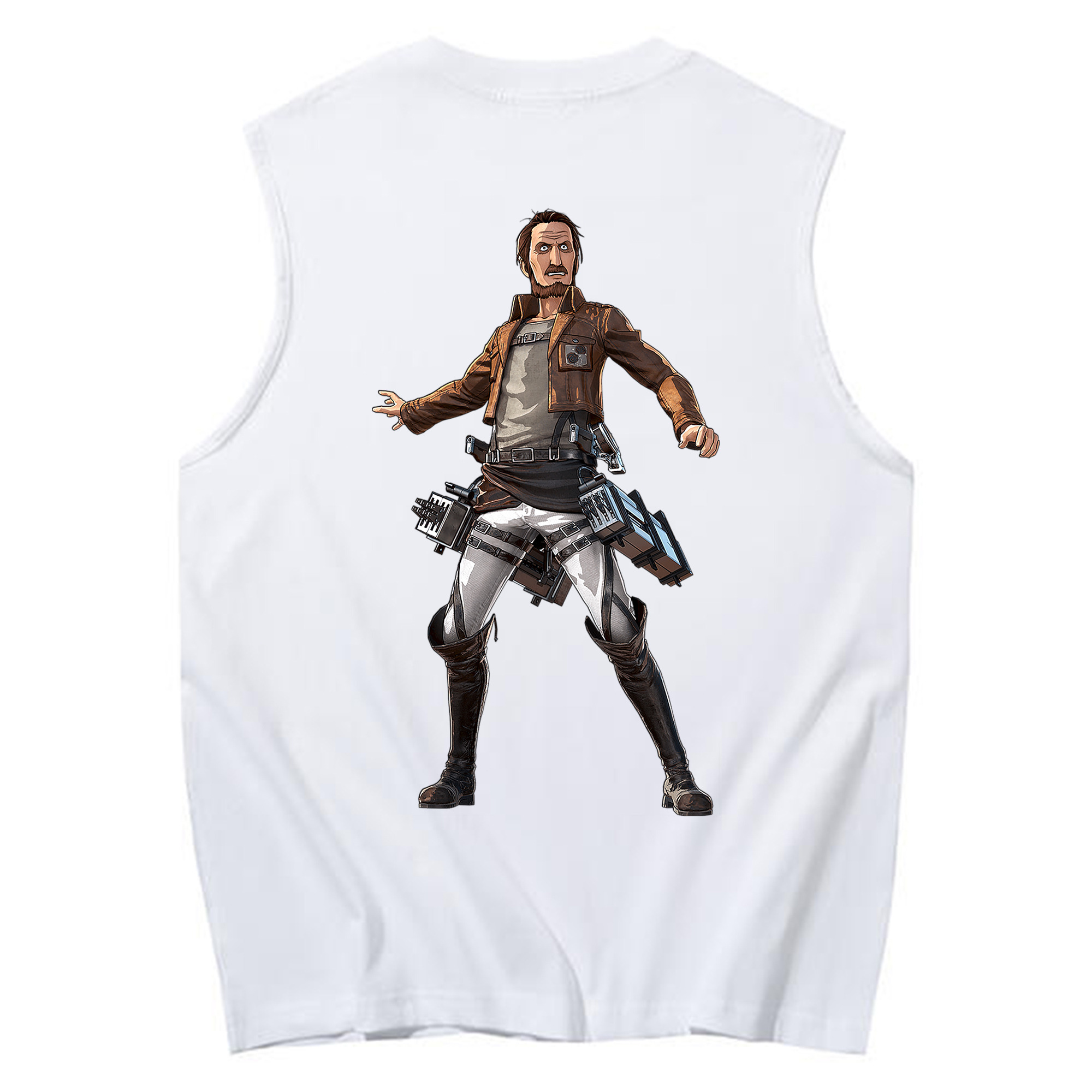 （画像用） 進撃の巨人 Attack on Titan コットン100％タンクトップ（背面プリント）