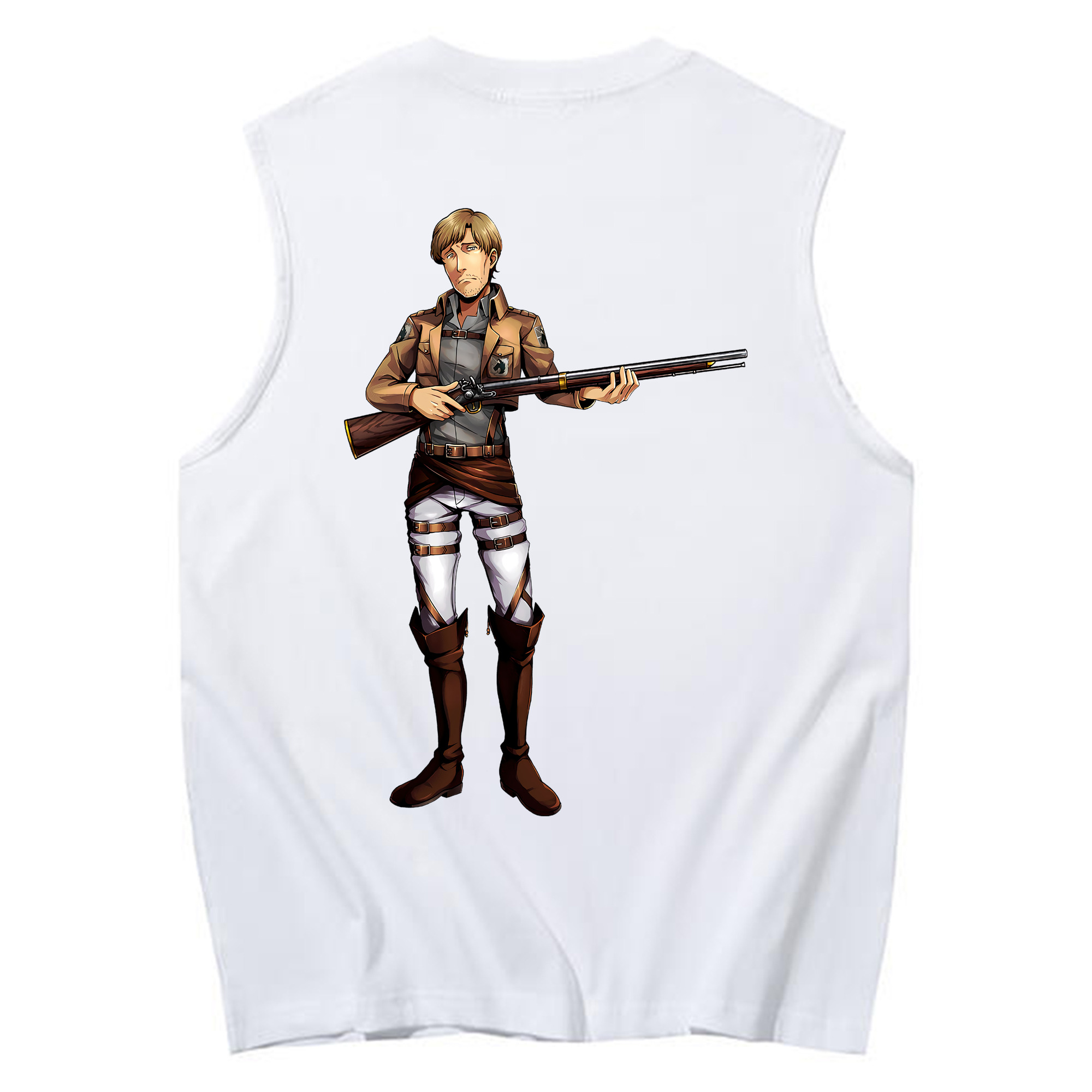 （画像用） 進撃の巨人 Attack on Titan コットン100％タンクトップ（背面プリント）