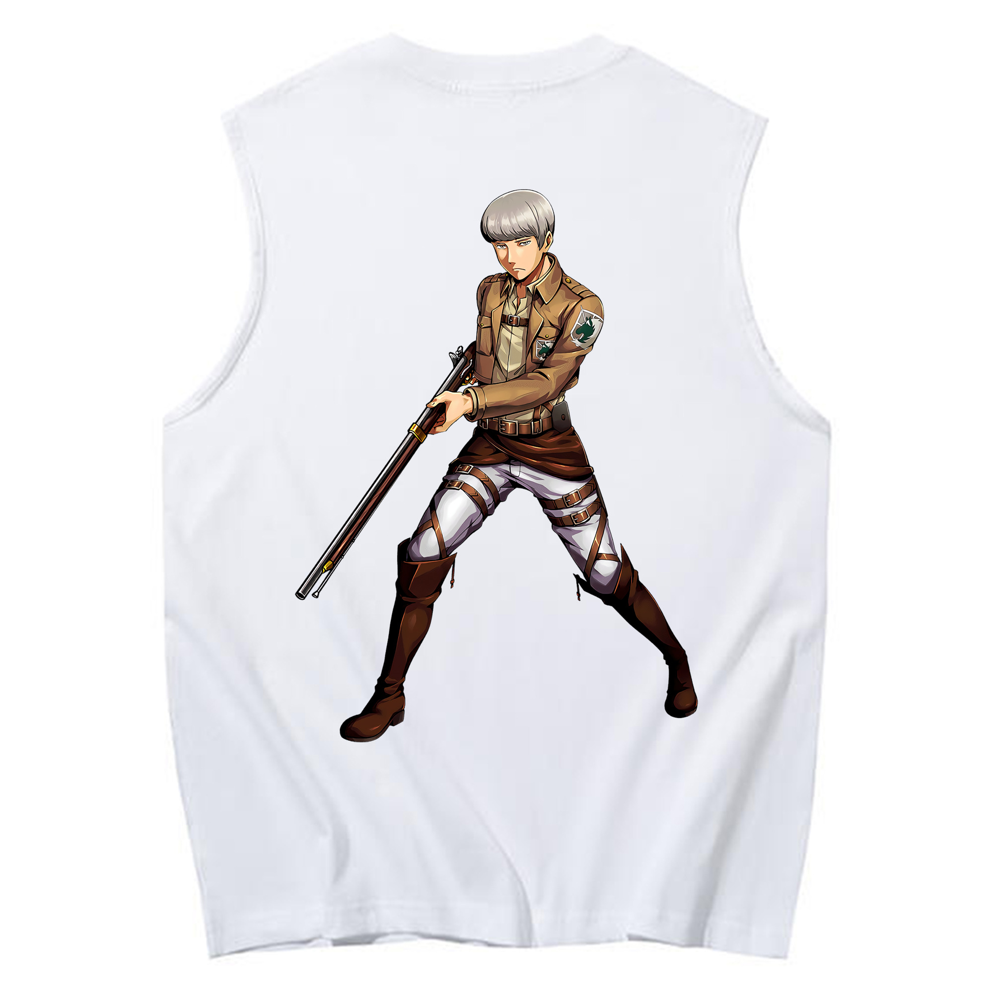 （画像用） 進撃の巨人 Attack on Titan コットン100％タンクトップ（背面プリント）