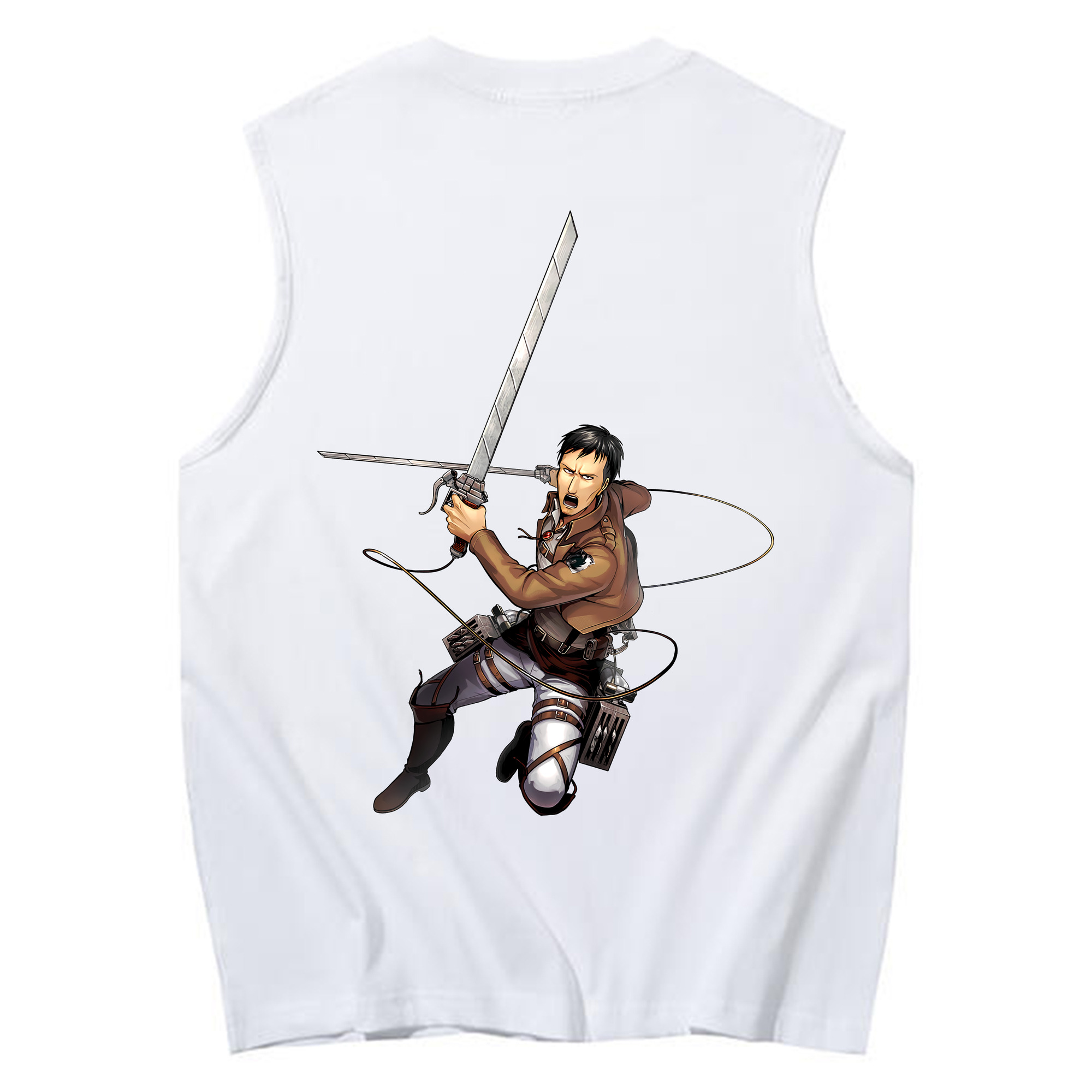 （画像用） 進撃の巨人 Attack on Titan コットン100％タンクトップ（背面プリント）