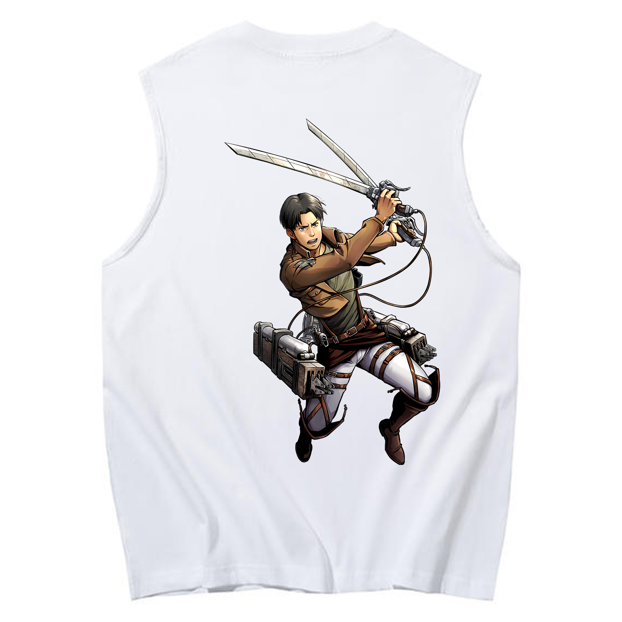 （画像用） 進撃の巨人 Attack on Titan コットン100％タンクトップ（背面プリント）