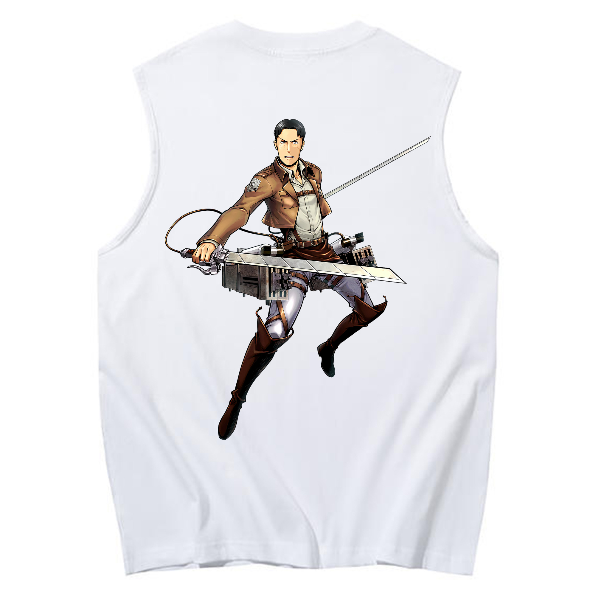 （画像用） 進撃の巨人 Attack on Titan コットン100％タンクトップ（背面プリント）