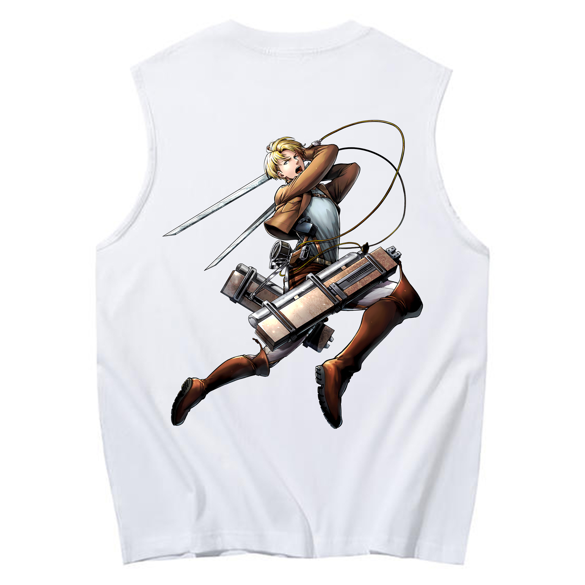（画像用） 進撃の巨人 Attack on Titan コットン100％タンクトップ（背面プリント）