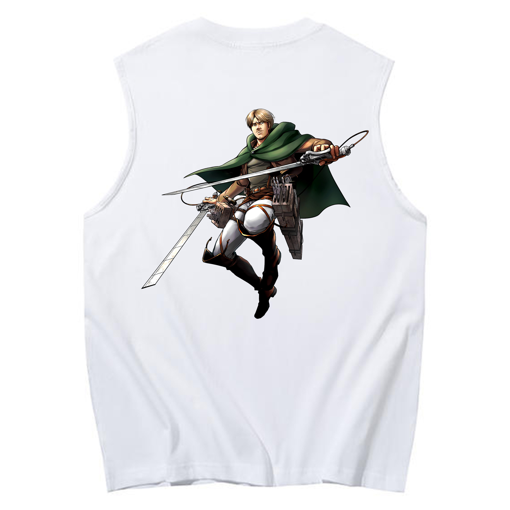 （画像用） 進撃の巨人 Attack on Titan コットン100％タンクトップ（背面プリント）