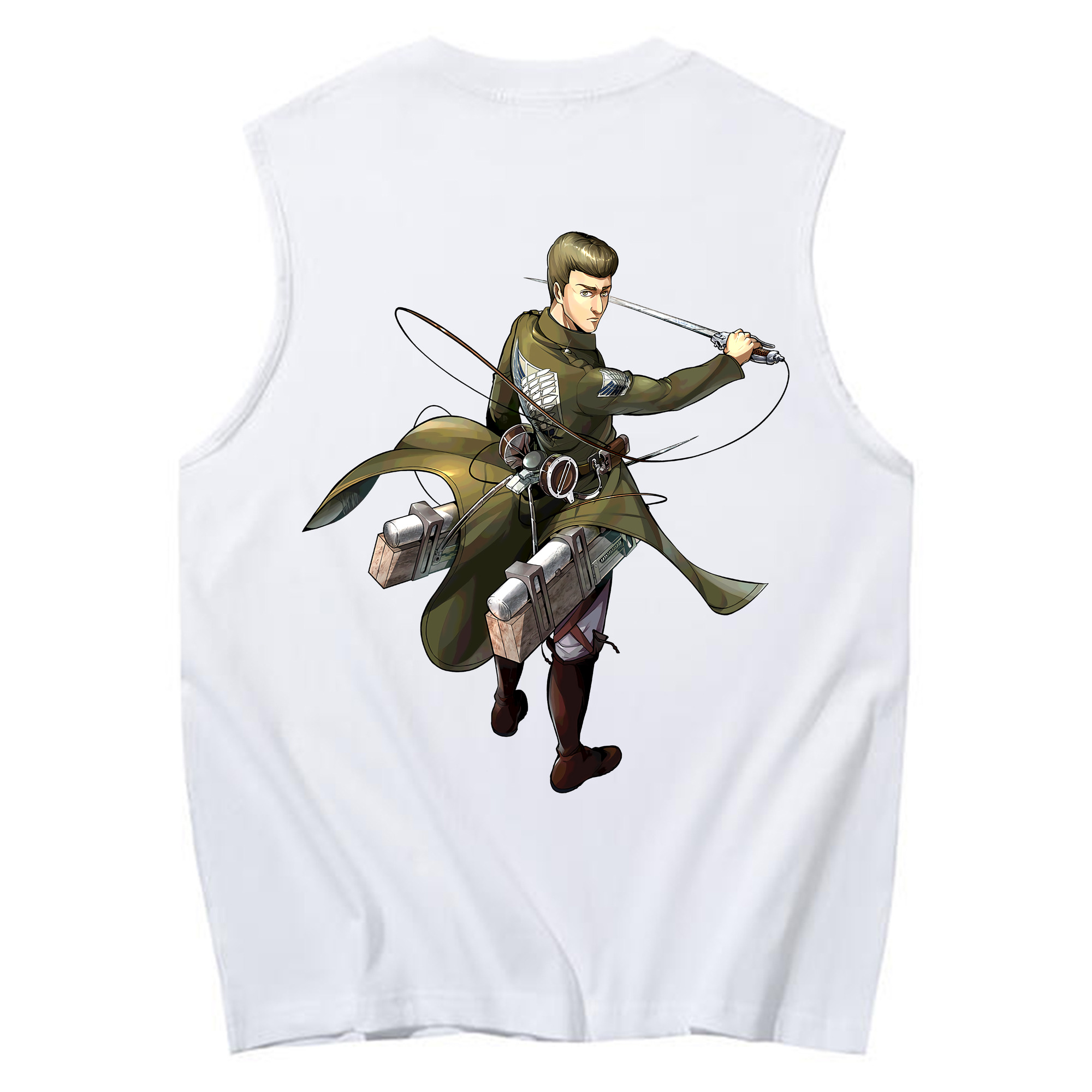 （画像用） 進撃の巨人 Attack on Titan コットン100％タンクトップ（背面プリント）