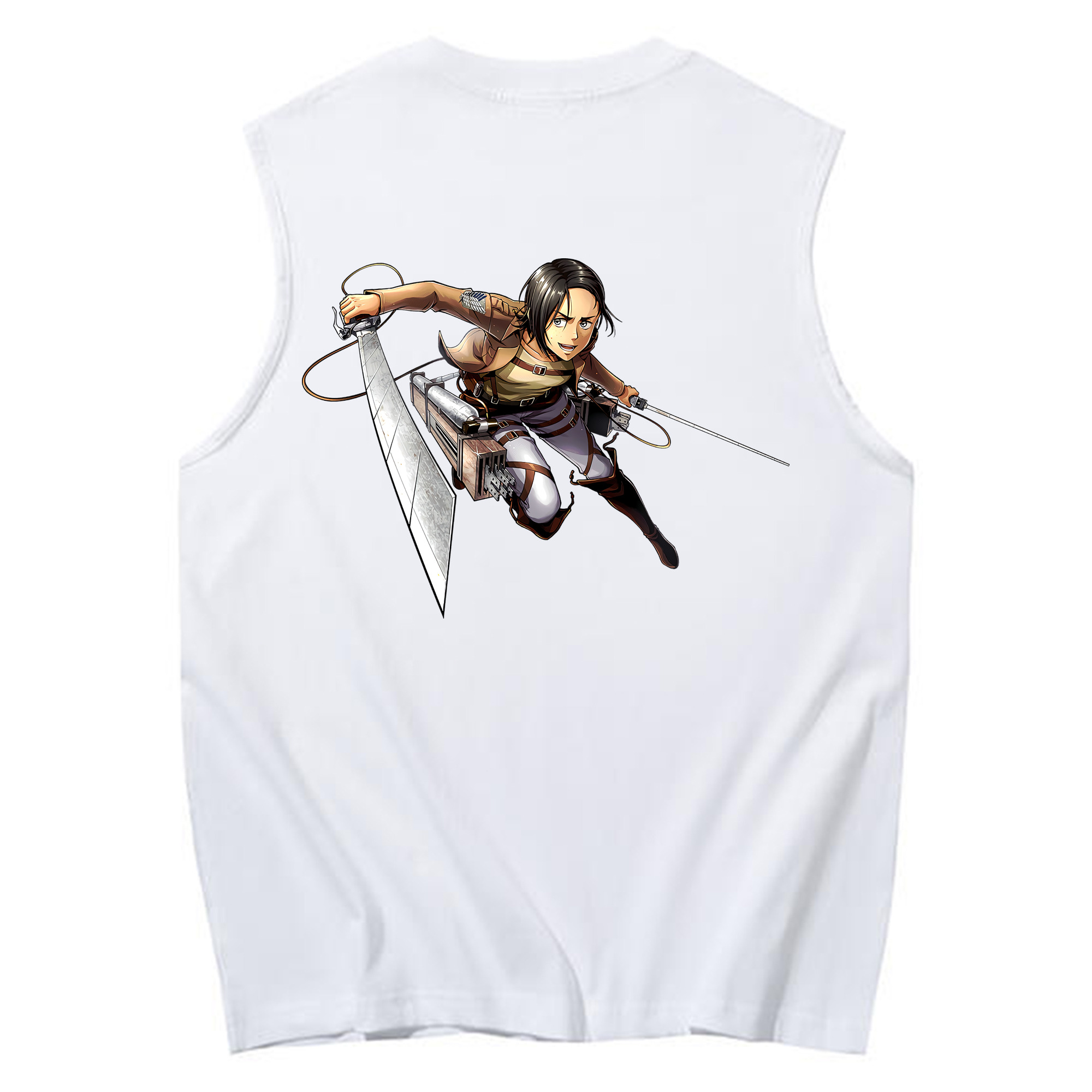（画像用） 進撃の巨人 Attack on Titan コットン100％タンクトップ（背面プリント）