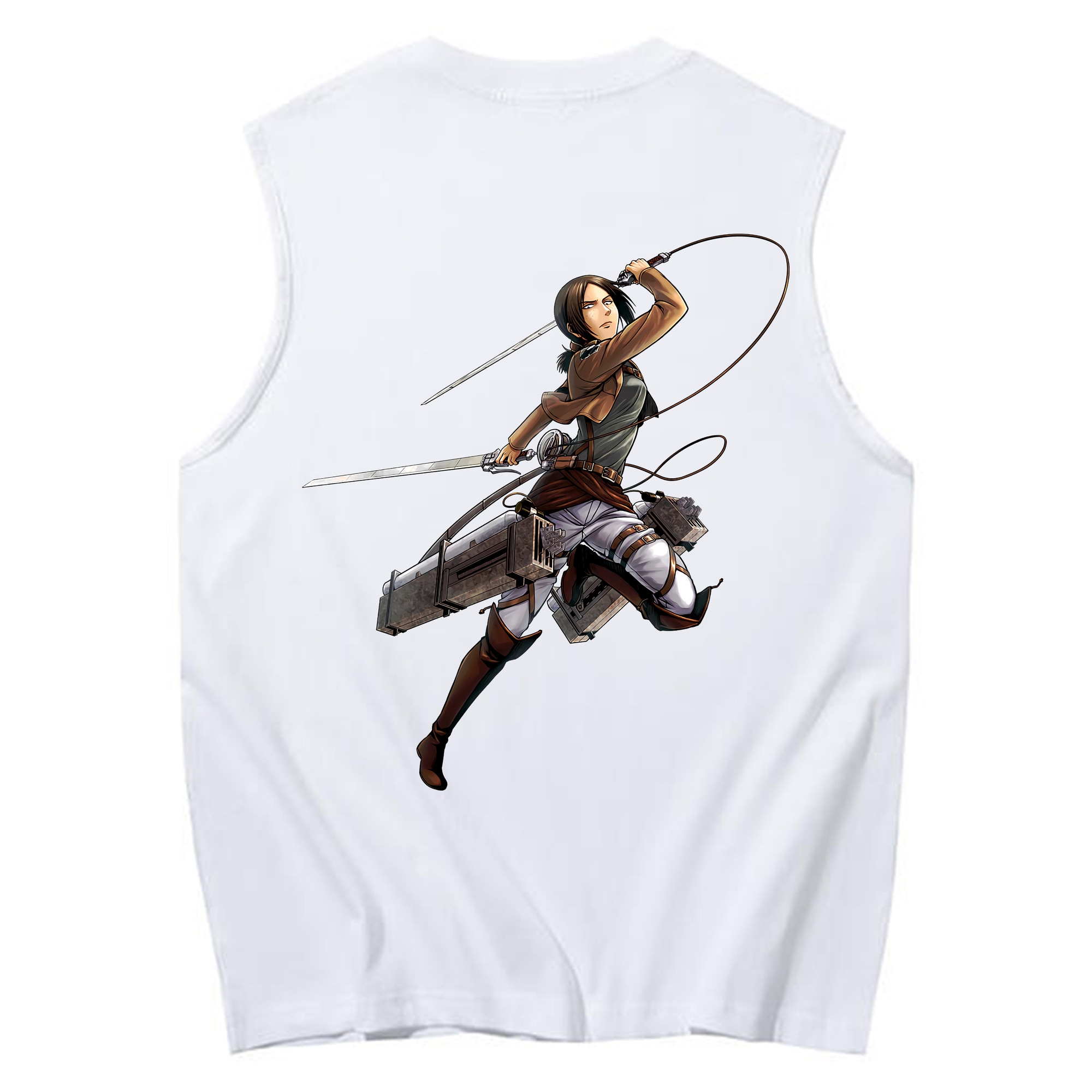 （画像用） 進撃の巨人 Attack on Titan コットン100％タンクトップ（背面プリント）