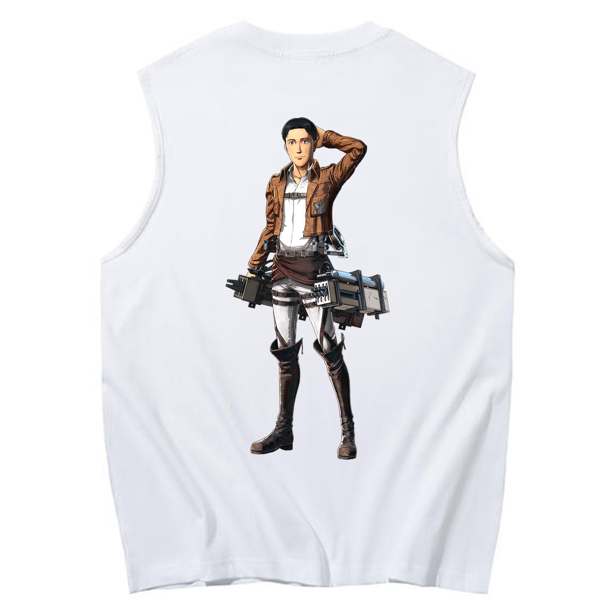 （画像用） 進撃の巨人 Attack on Titan コットン100％タンクトップ（背面プリント）