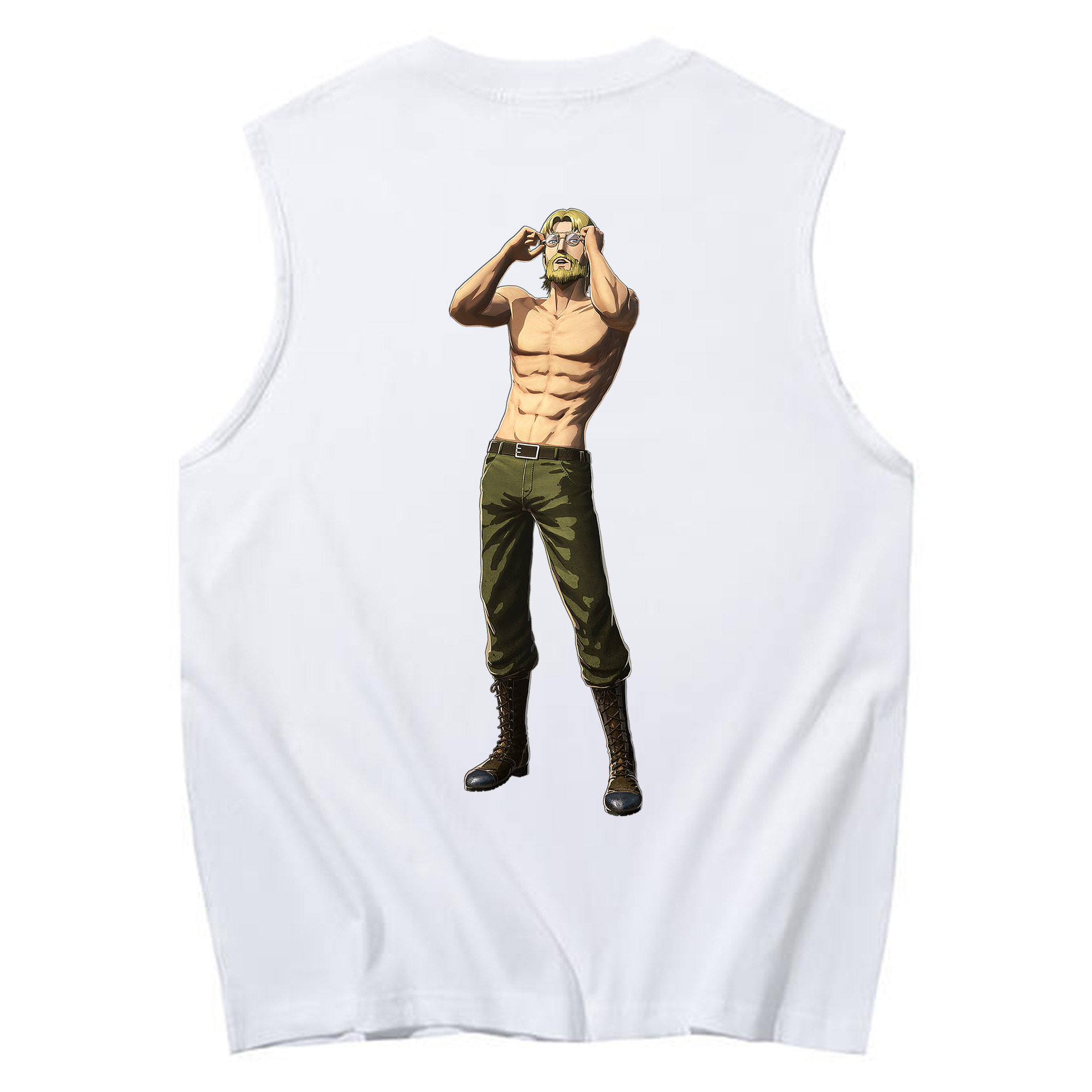 （画像用） 進撃の巨人 Attack on Titan コットン100％タンクトップ（背面プリント）