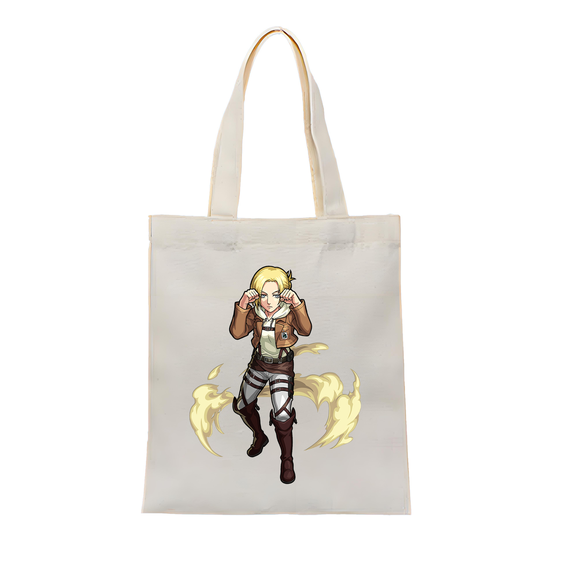 （画像用） 進撃の巨人 アニ・レオンハート Attack on Titan Annie Leonhart 縦型キャンバス生地手提げバッグ　トートバッグ