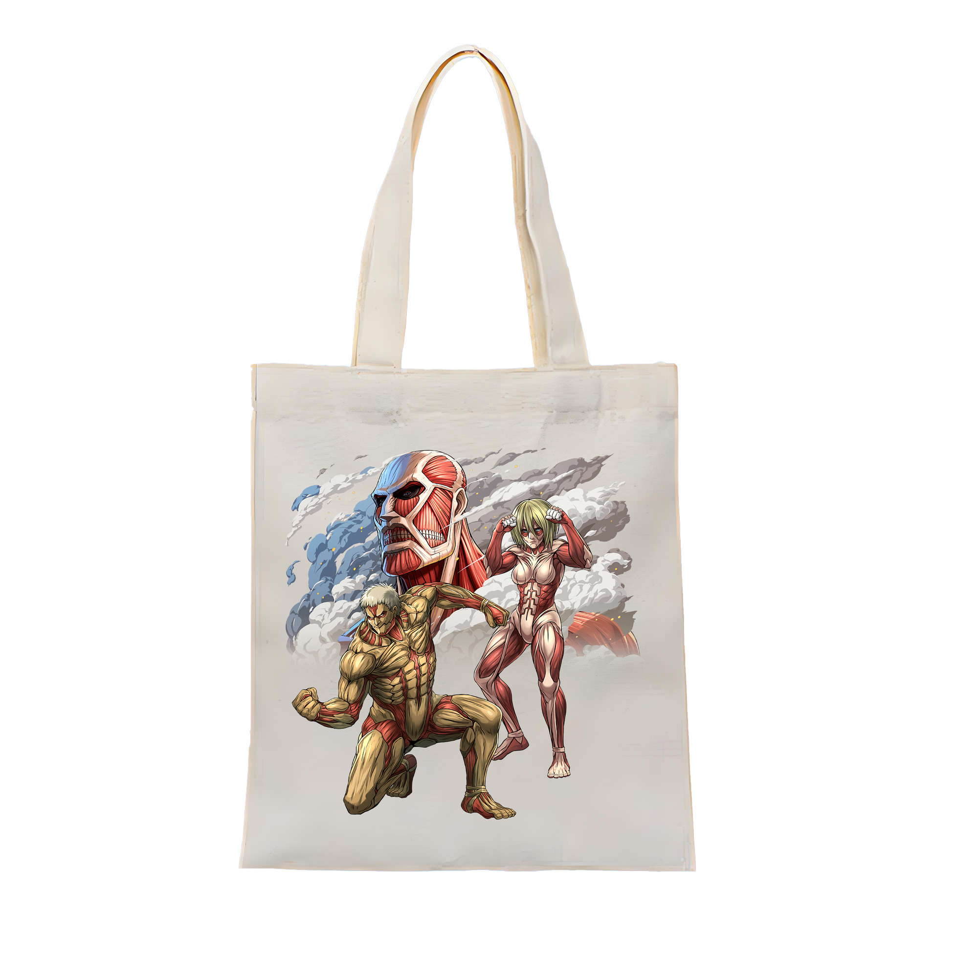 （画像用） 進撃の巨人 Attack on Titan 縦型キャンバス生地手提げバッグ　トートバッグ
