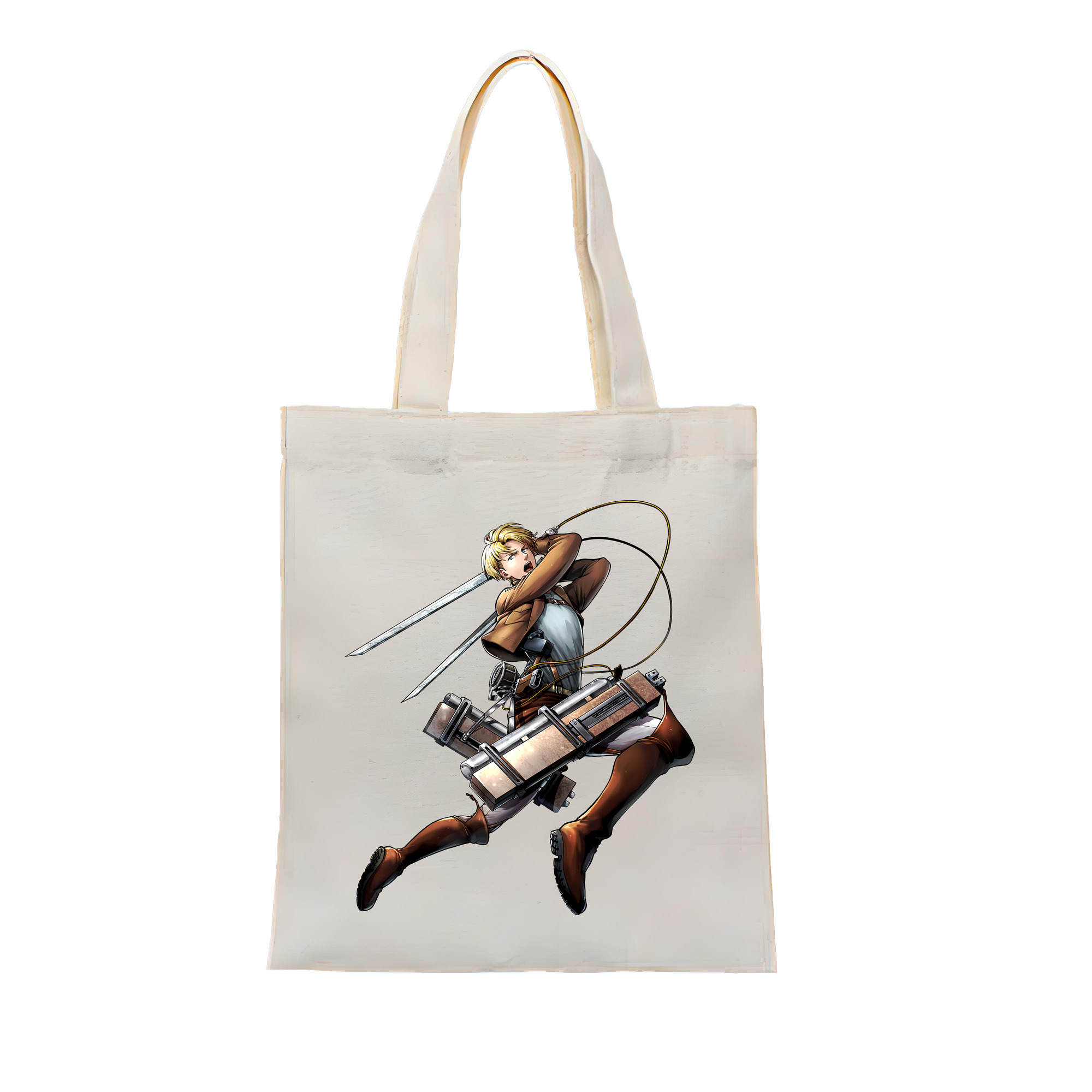 （画像用） 進撃の巨人 Attack on Titan 縦型キャンバス生地手提げバッグ　トートバッグ